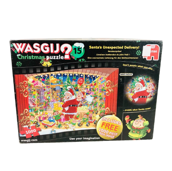 Wasgij Jigsaw 15 Santa's Unexpected Delivery Christmas Puzzle - 2 x 1000 Pieces