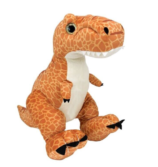 Bear Factory 2001 16 inch Stuffed Orange Trey The T-Rex Dinosaur Plush Floppy
