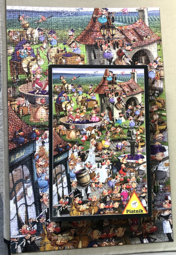Piatnik Story of Wine By Francois Ruyer 1000 Pieces Jigsaw Puzzle - 100% Complete