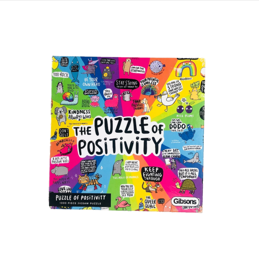 Gibson The Puzzle of Positivity 1000 Piece Jigsaw Puzzle Mental Health Puzzle - Complete
