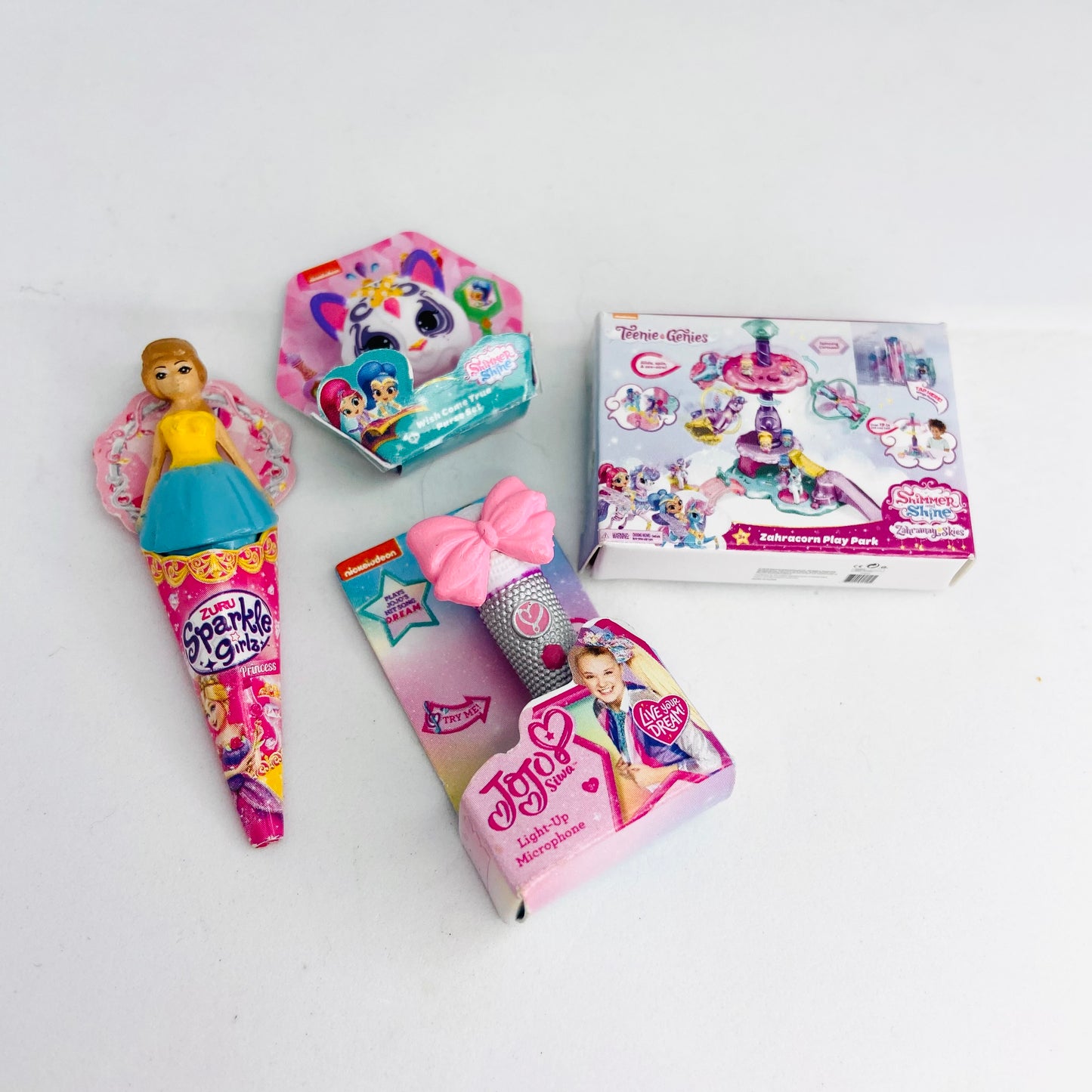 ZURU Mini Brands Girls Toys x4 Bundle Series 1&2 (JoJo, Sparkle Girlz, Shimmer Shine)