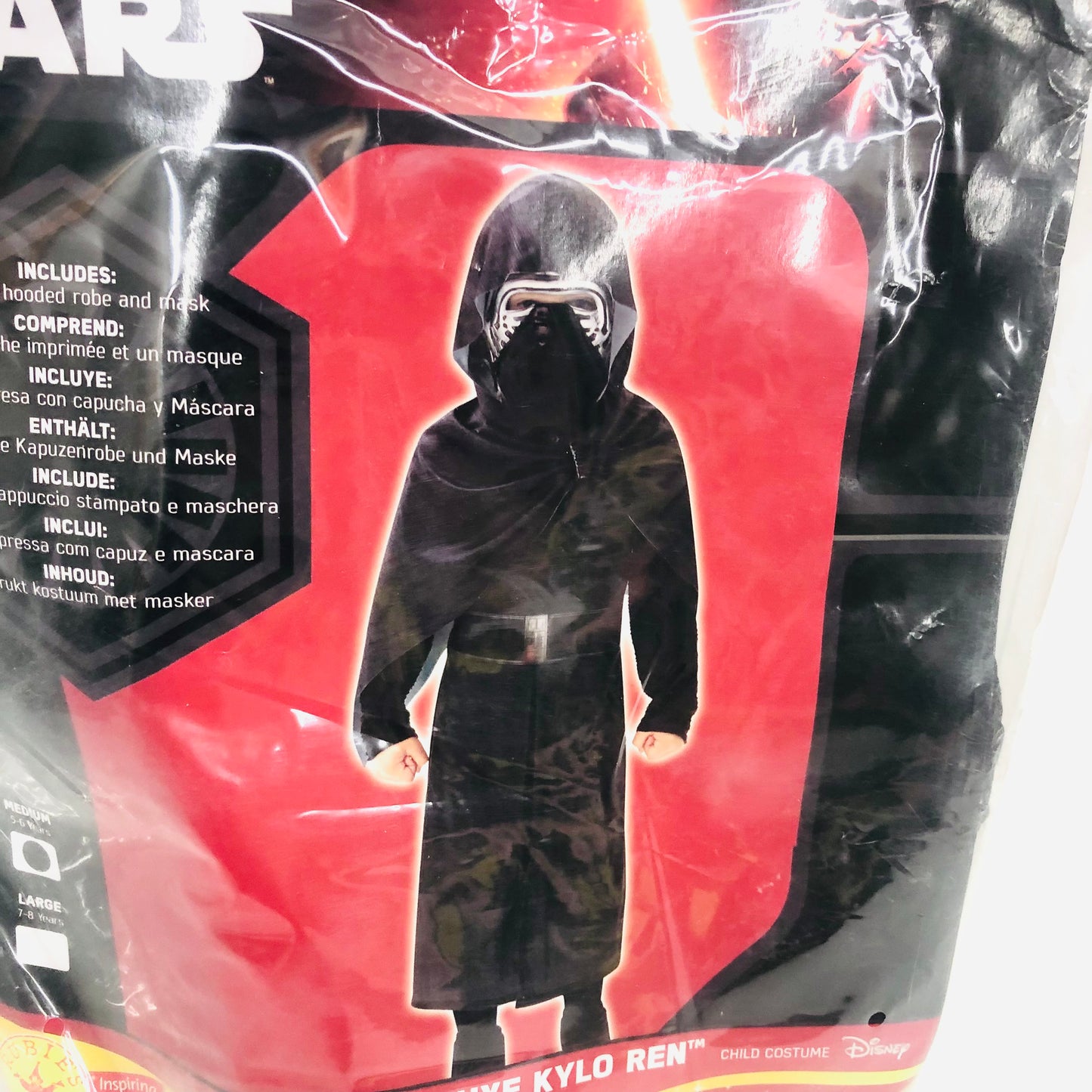 Rubie's Disney Star Wars Deluxe Kylo Ren Childs Complete Costume Size Medium 5-6 Years NEW