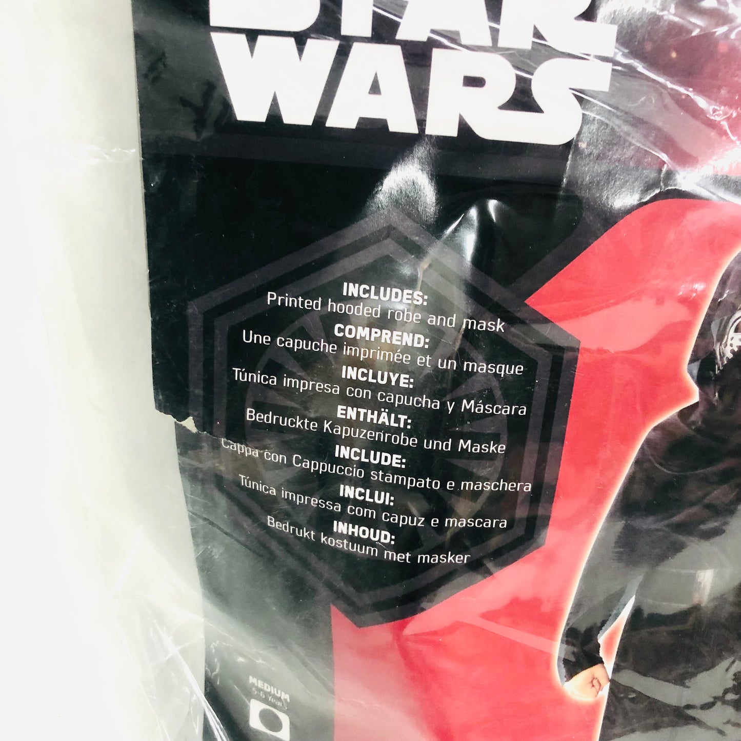 Rubie's Disney Star Wars Deluxe Kylo Ren Childs Complete Costume Size Medium 5-6 Years NEW