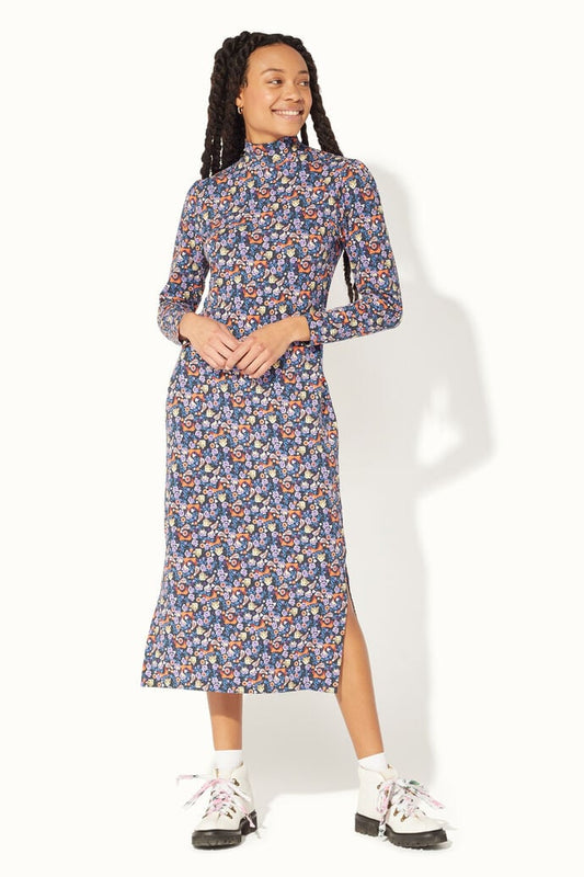 Cath Kidston Ladies Pinball ditsy Celestial Jersey Dress Size 12 NEW
