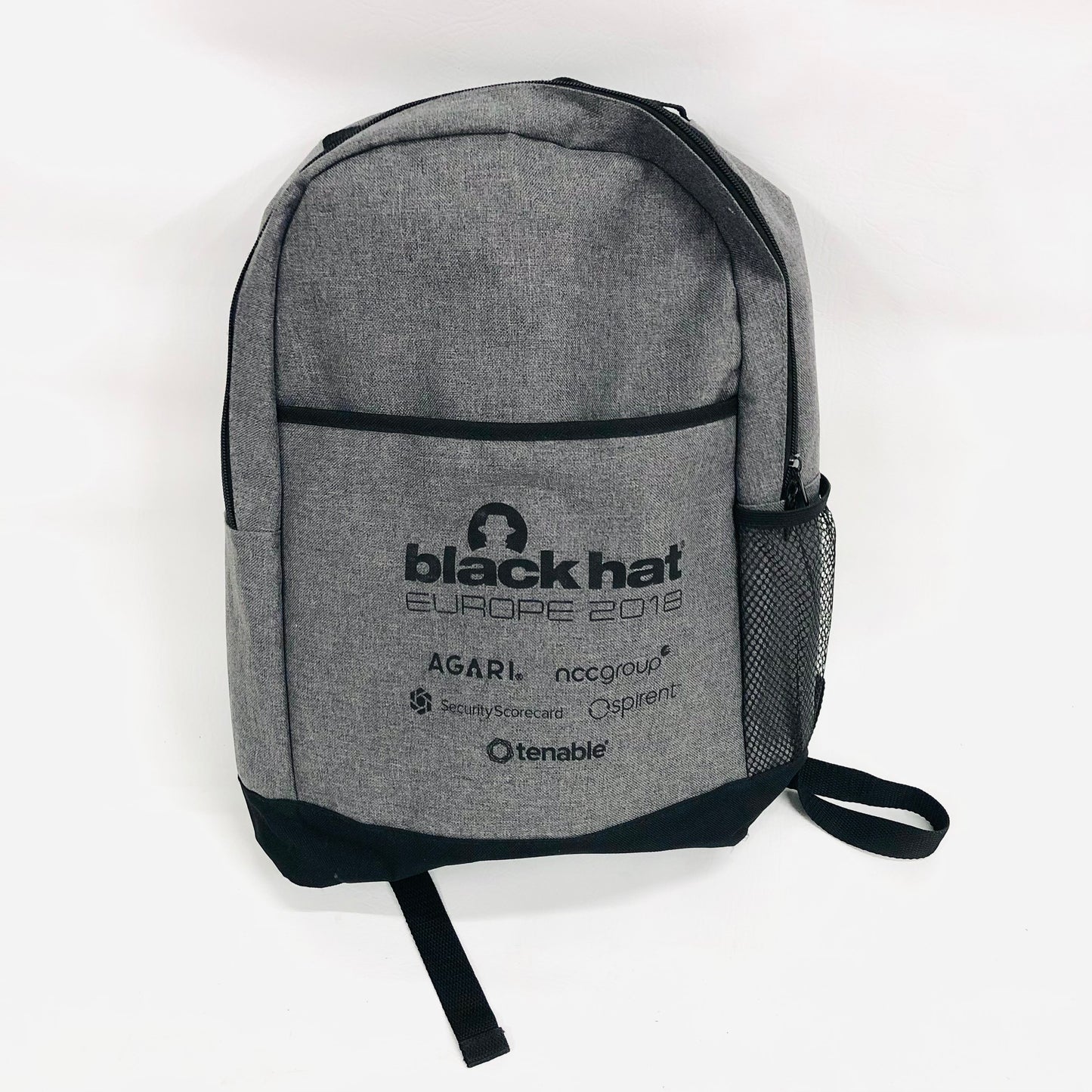 Black Hat Europe 2018 Cybersecurity Conference Grey Laptop Backpack