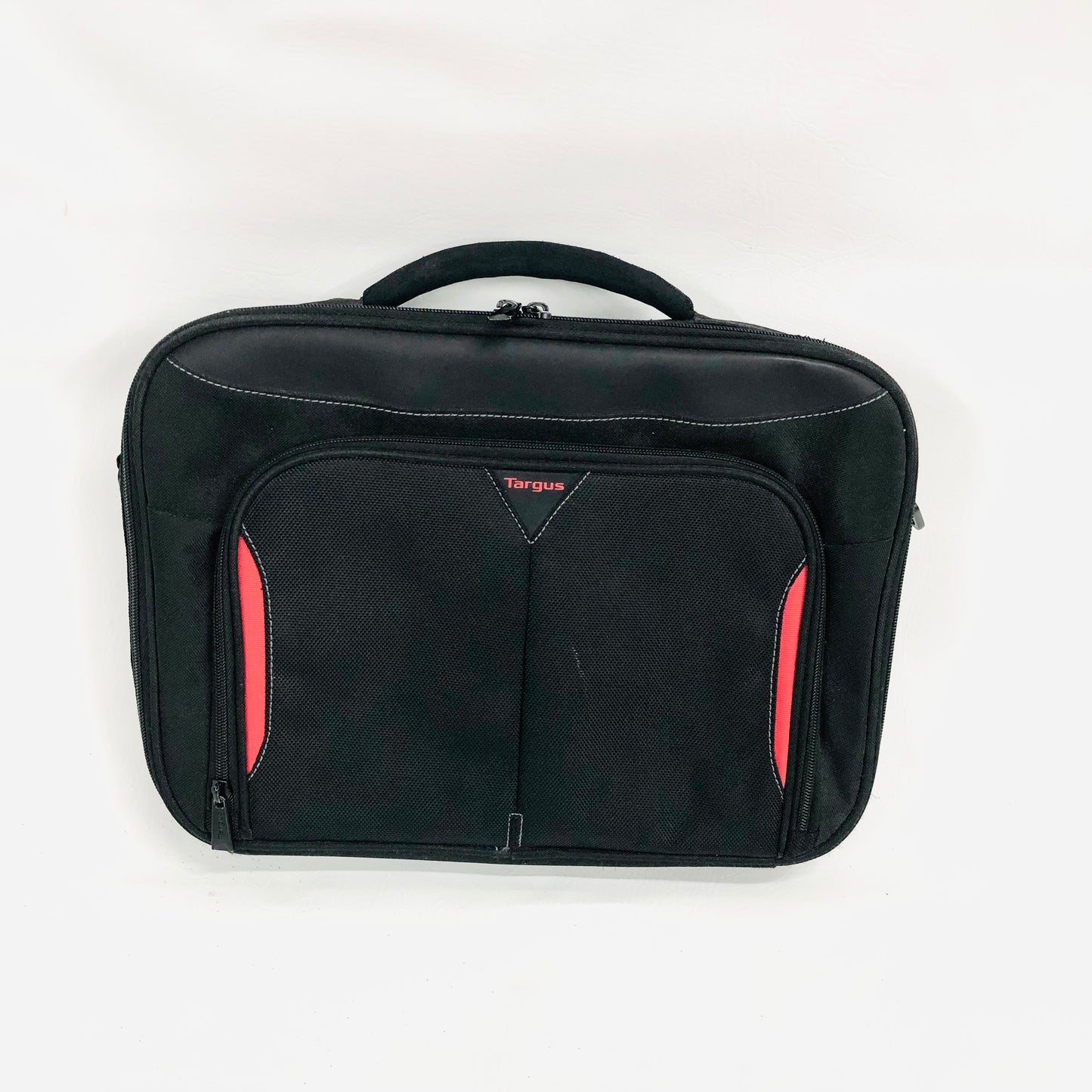 Targus Black & Red Trim Laptop Bag/Briefcase - Padded & Durable 15.6" Tech Case