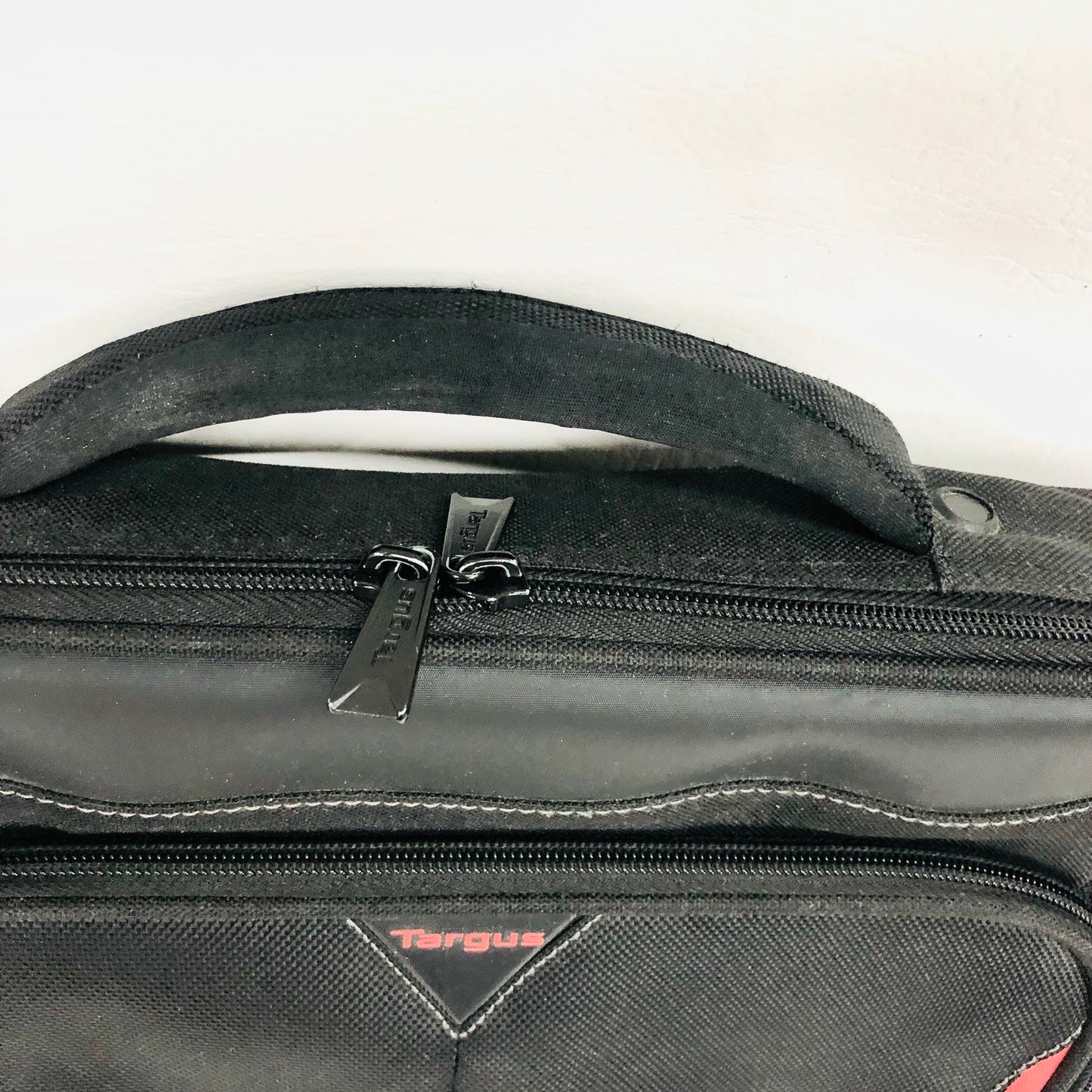 Targus Black & Red Trim Laptop Bag/Briefcase - Padded & Durable 15.6" Tech Case