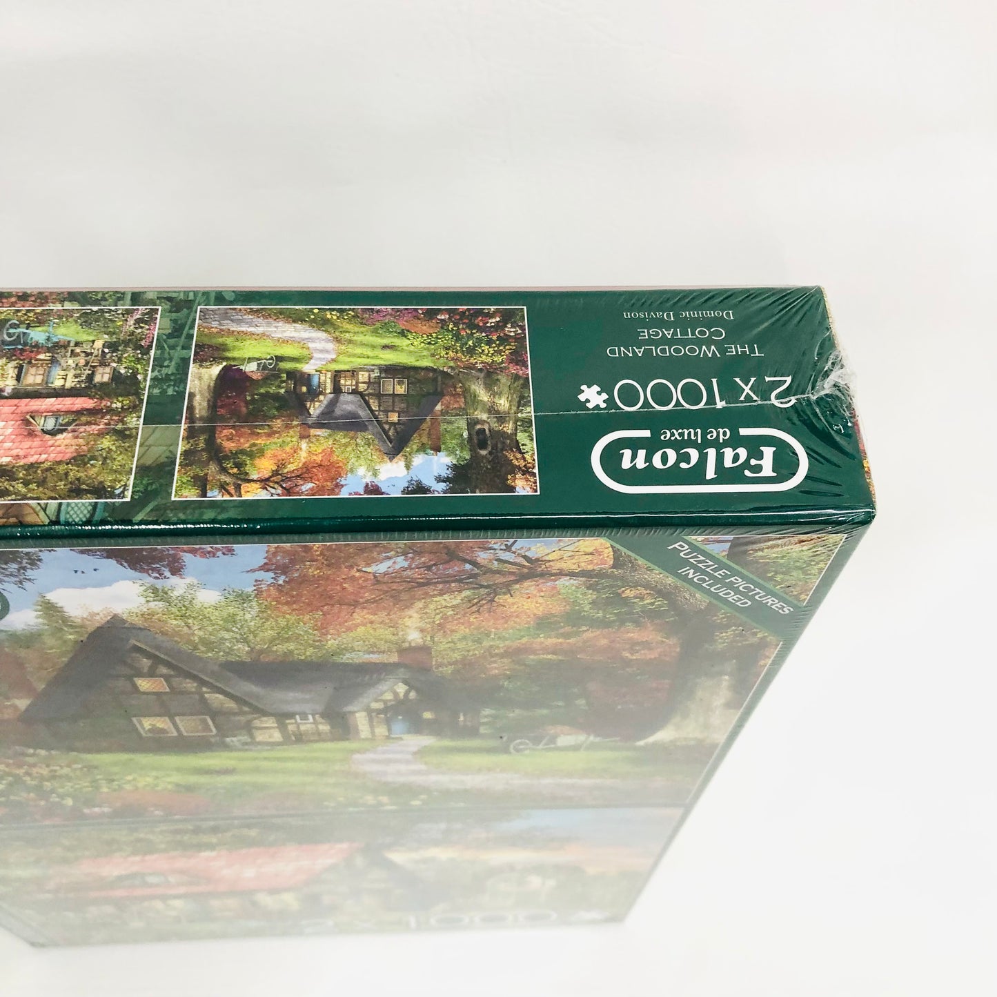 Falcon Woodland Cottage By D Davison 2 x 1000 Piece Jigsaw Puzzles NEW Sealed