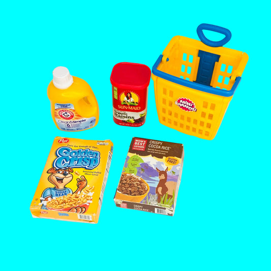 ZURU Mini Brands Candies x5 Iconic Bundle Series 2 (Clean & Simple, Sun-maid, Basket, Cereals)