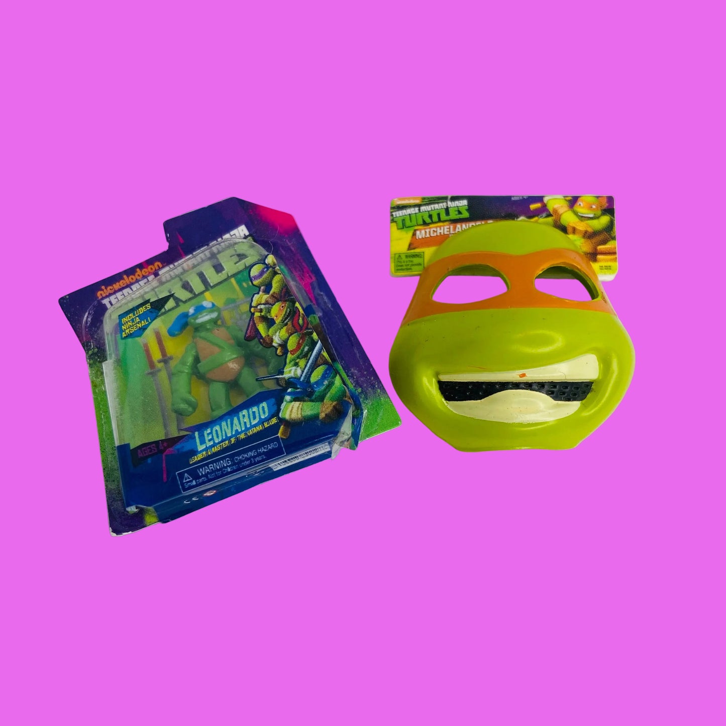 ZURU Mini Brands Toys Teenage Mutant Ninja Turtles TMNT x2 Bundle Series 1&2 (Mask & Figure)