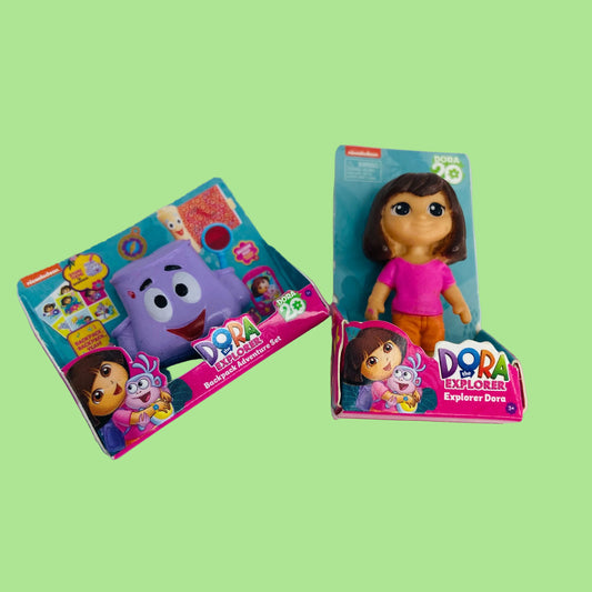 ZURU Mini Brands Toys Nickelodeon Dora The Explorer x2 Bundle Series 1 (081 & 084)