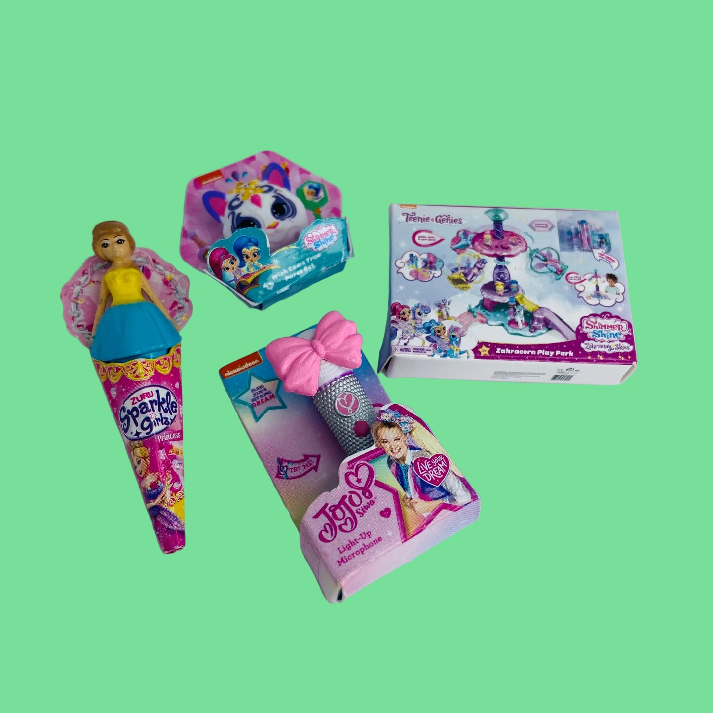 ZURU Mini Brands Girls Toys x4 Bundle Series 1&2 (JoJo, Sparkle Girlz, Shimmer Shine)