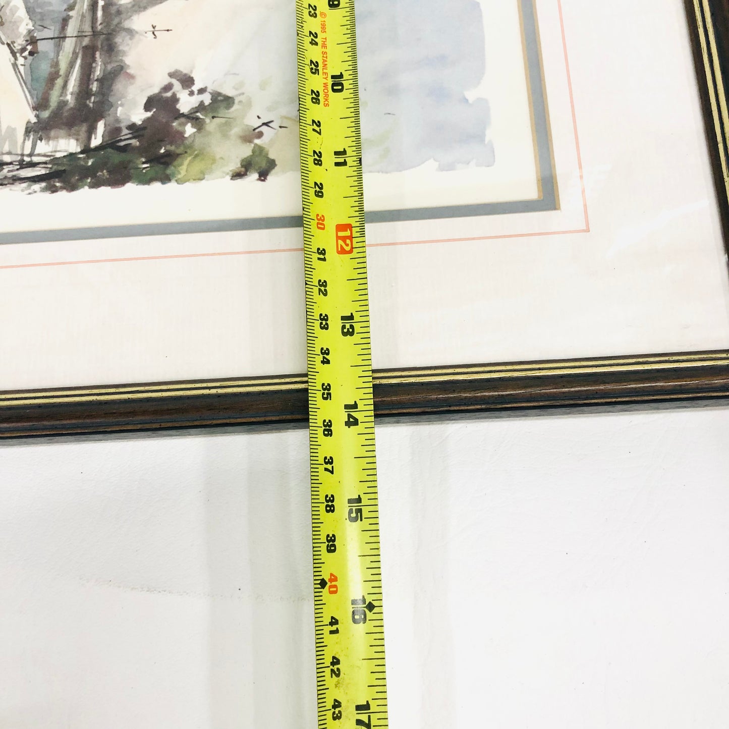 Lucien Delarue "La Tour Eiffel" & Seine River Paris Watercolour Framed Print Artwork