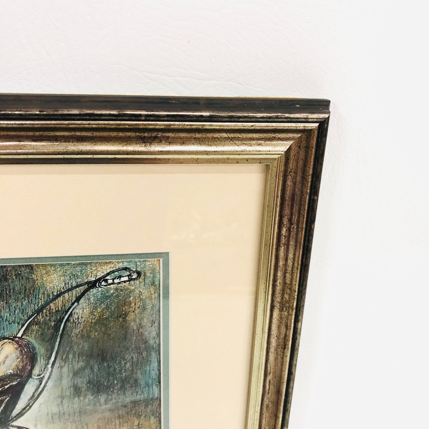 Peter Luther (b.1926) Ink & Watercolour Painting Antique Pram Framed Art