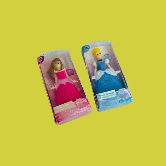 ZURU Mini Brands Disney Store Princess Toys x2 Bundle (49 Cinderella 45 Aurora Sleeping Beauty)