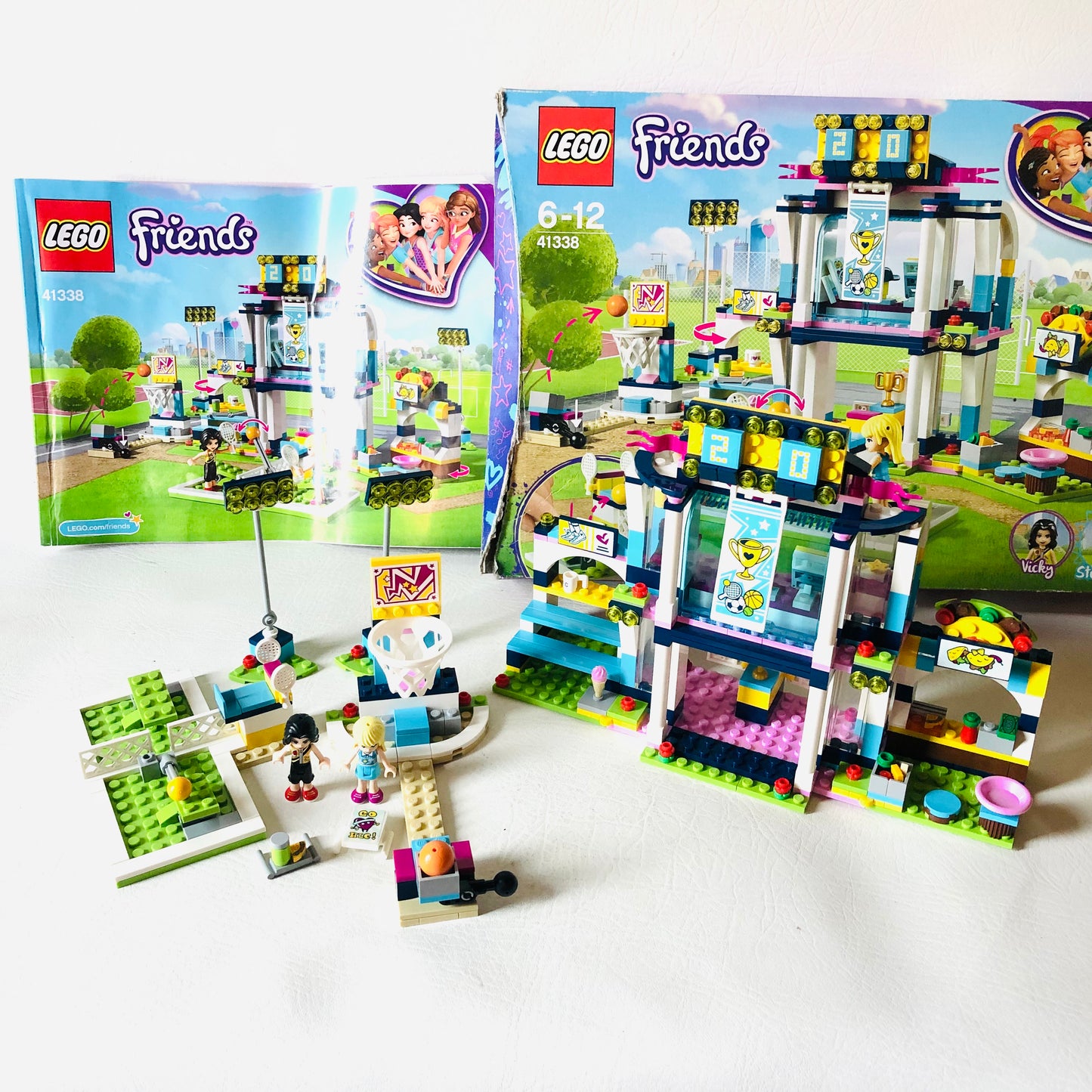 LEGO Friends: Stephanie's Sports Arena (41338)100% Complete With Box, Instructions and Minifigures