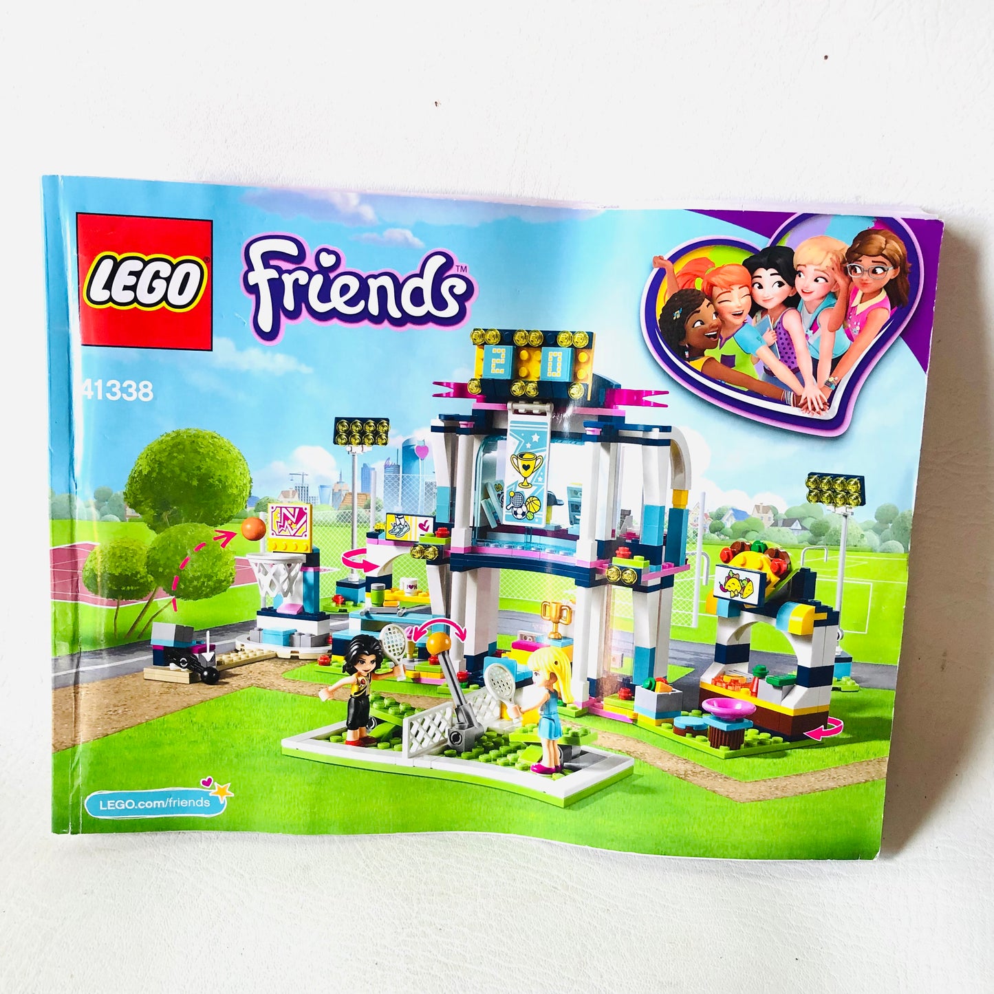 LEGO Friends: Stephanie's Sports Arena (41338)100% Complete With Box, Instructions and Minifigures