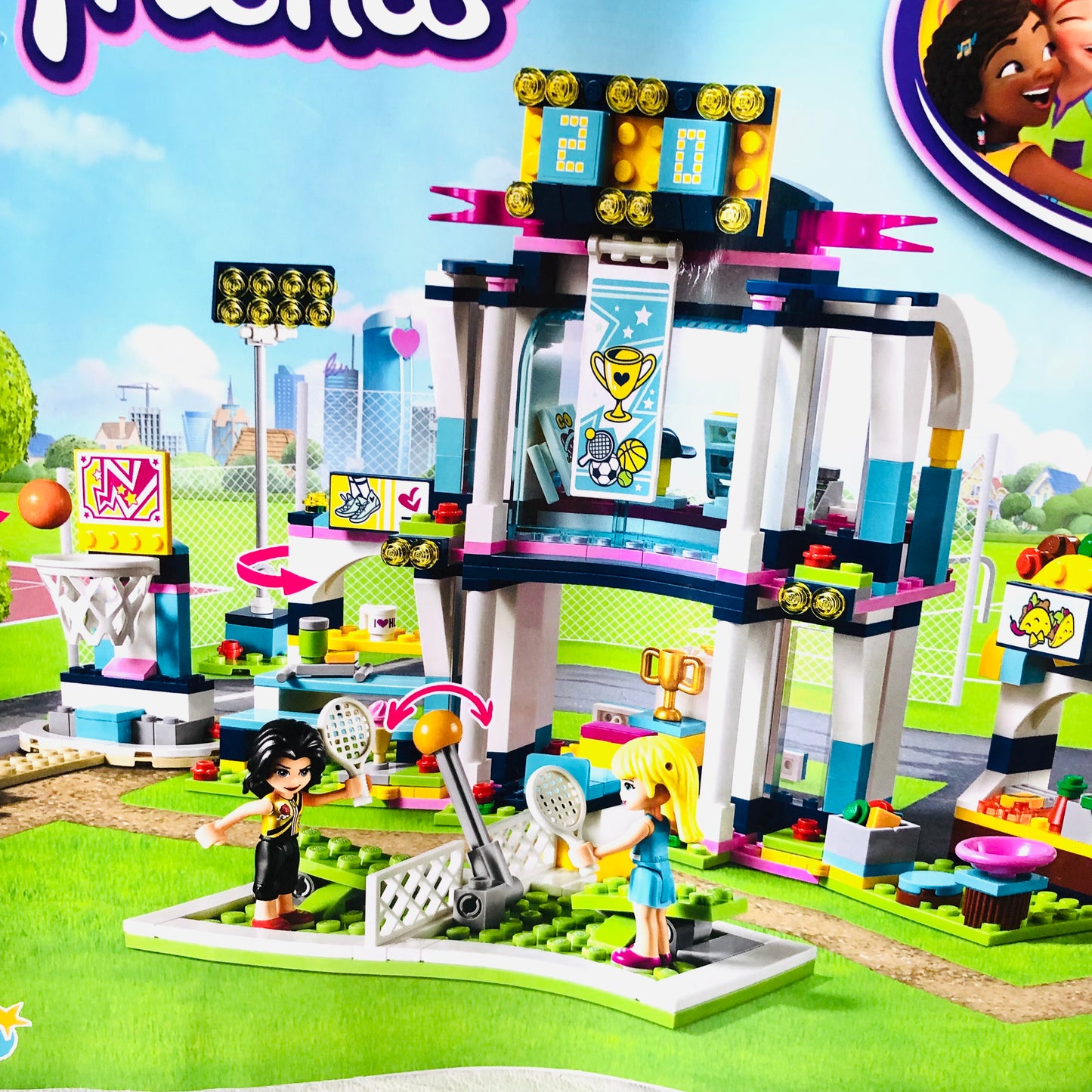 LEGO Friends: Stephanie's Sports Arena (41338)100% Complete With Box, Instructions and Minifigures