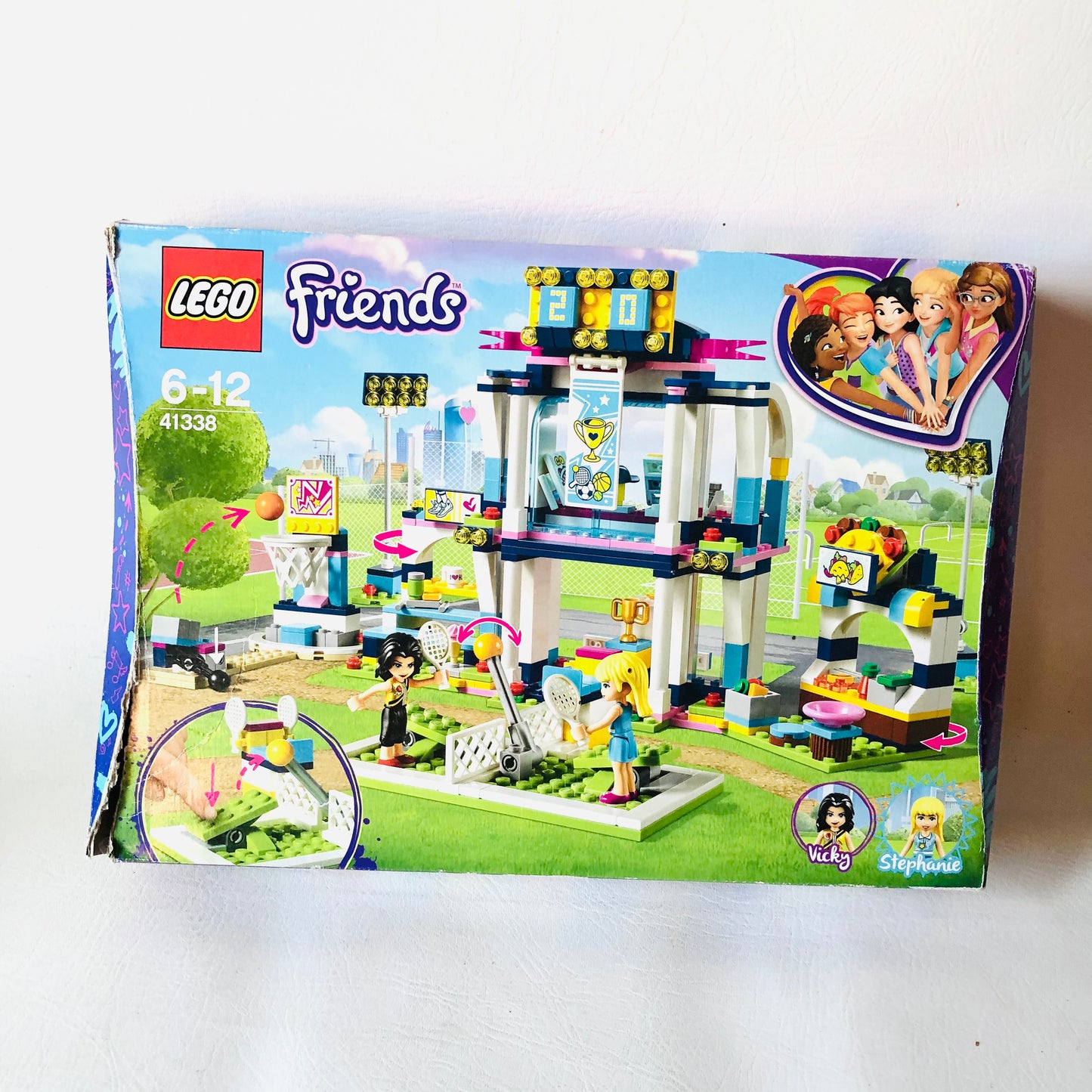 LEGO Friends: Stephanie's Sports Arena (41338)100% Complete With Box, Instructions and Minifigures