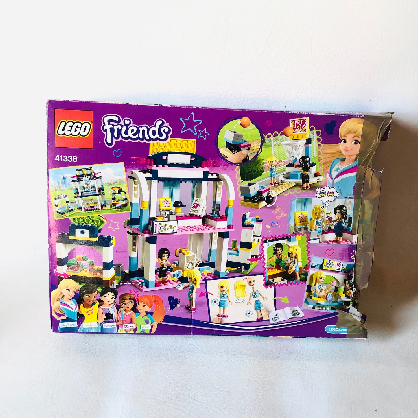 LEGO Friends: Stephanie's Sports Arena (41338)100% Complete With Box, Instructions and Minifigures