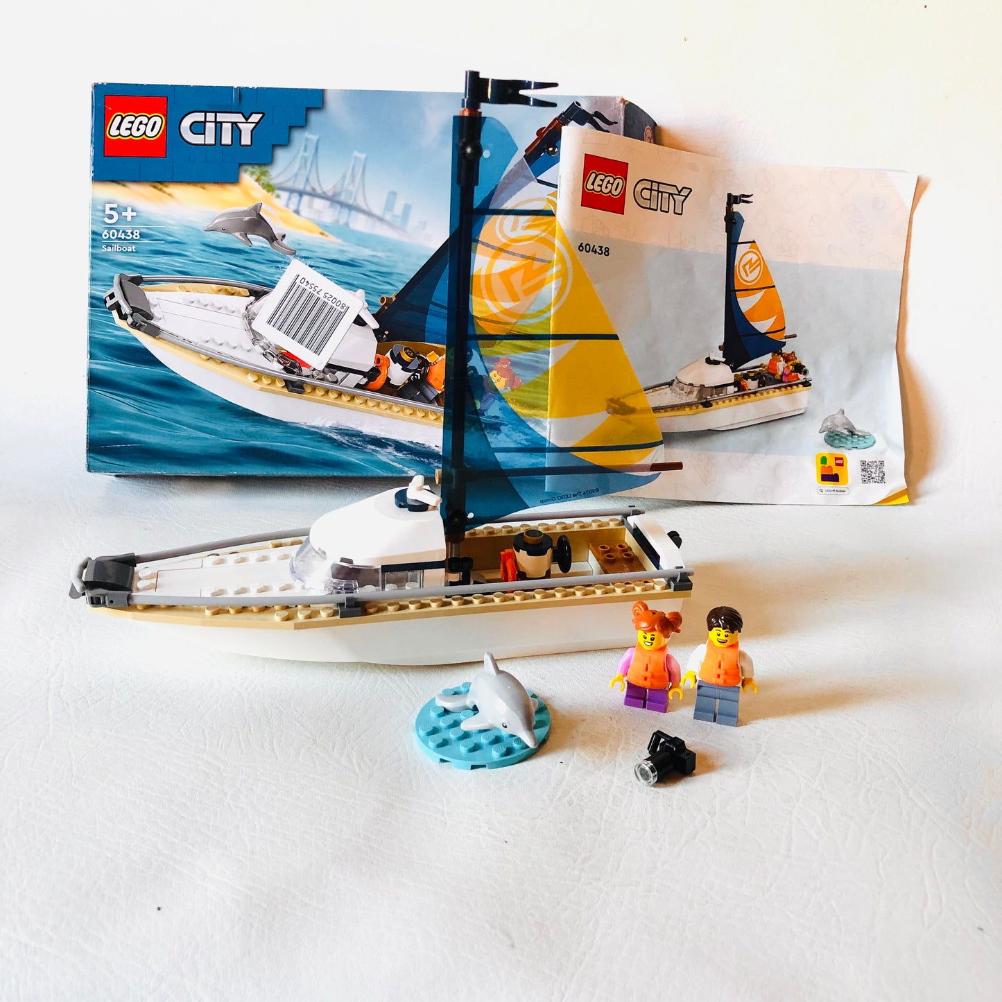 LEGO CITY: Sailboat (60438) 100% Complete With Box, Instructions and Minifigures