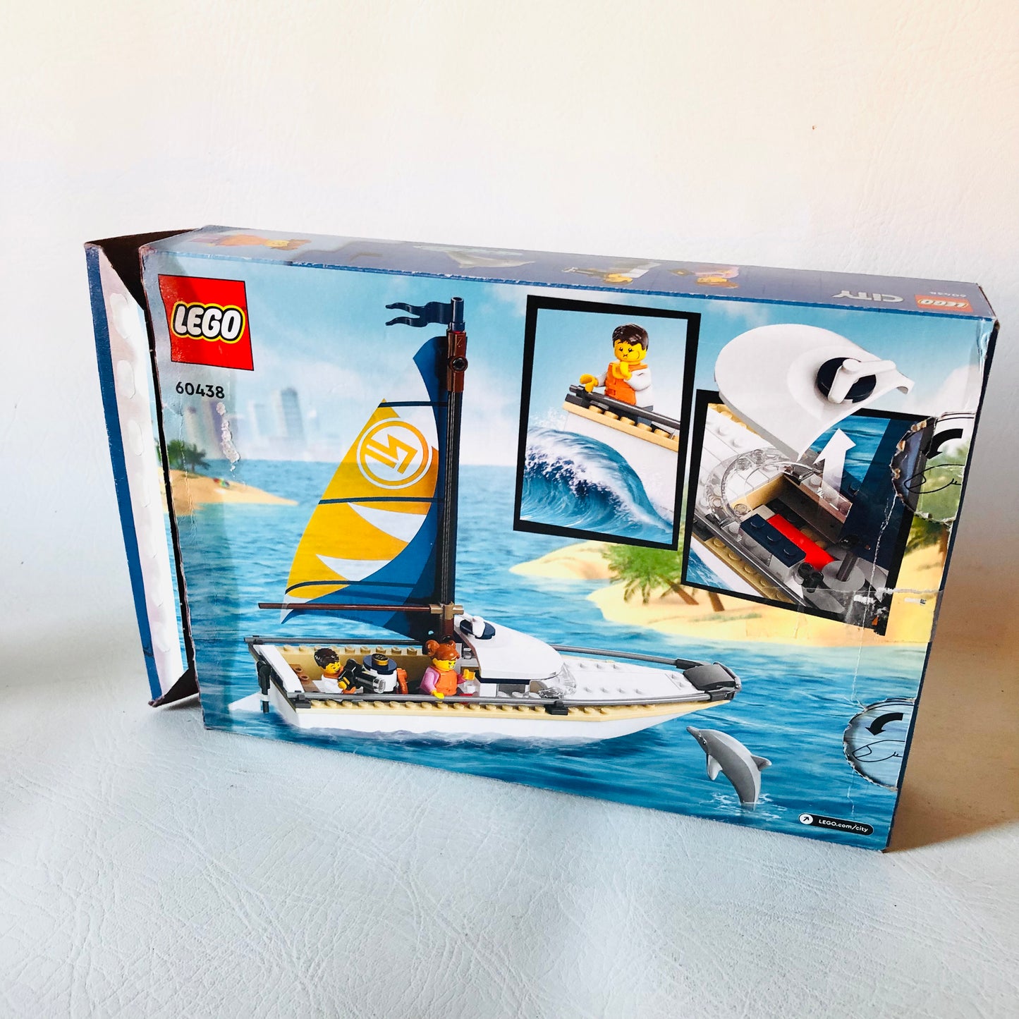 LEGO CITY: Sailboat (60438) 100% Complete With Box, Instructions and Minifigures