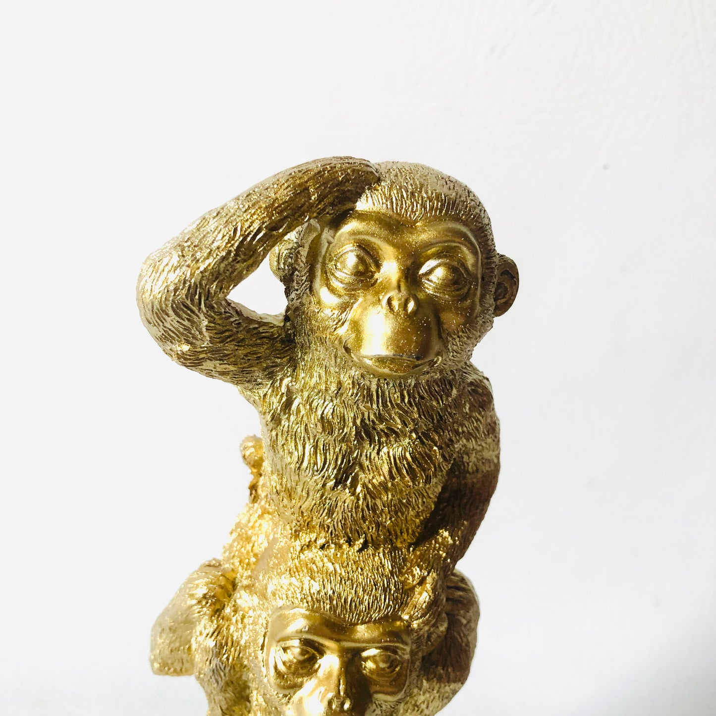 Decorative 10 Inch Figure 3 Golden Monkeys Lightweight Ornament