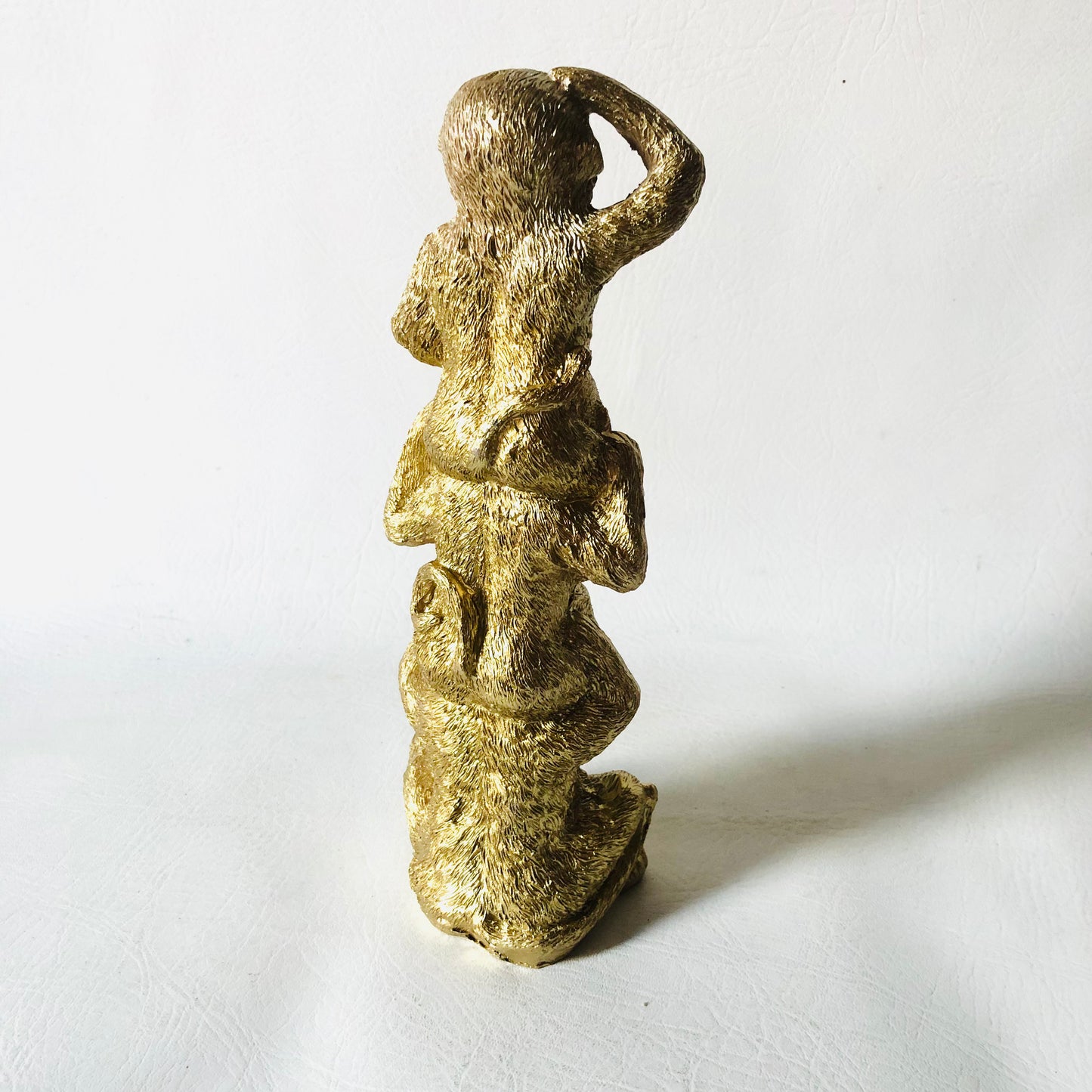 Decorative 10 Inch Figure 3 Golden Monkeys Lightweight Ornament