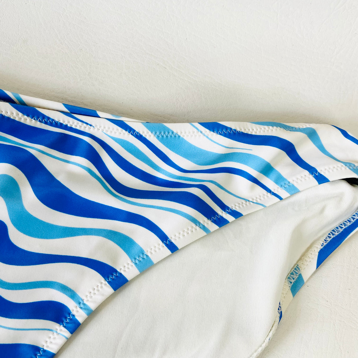 John Lewis Anyday Marble Smooth Bikini Bottoms Blue Size 16 NEW