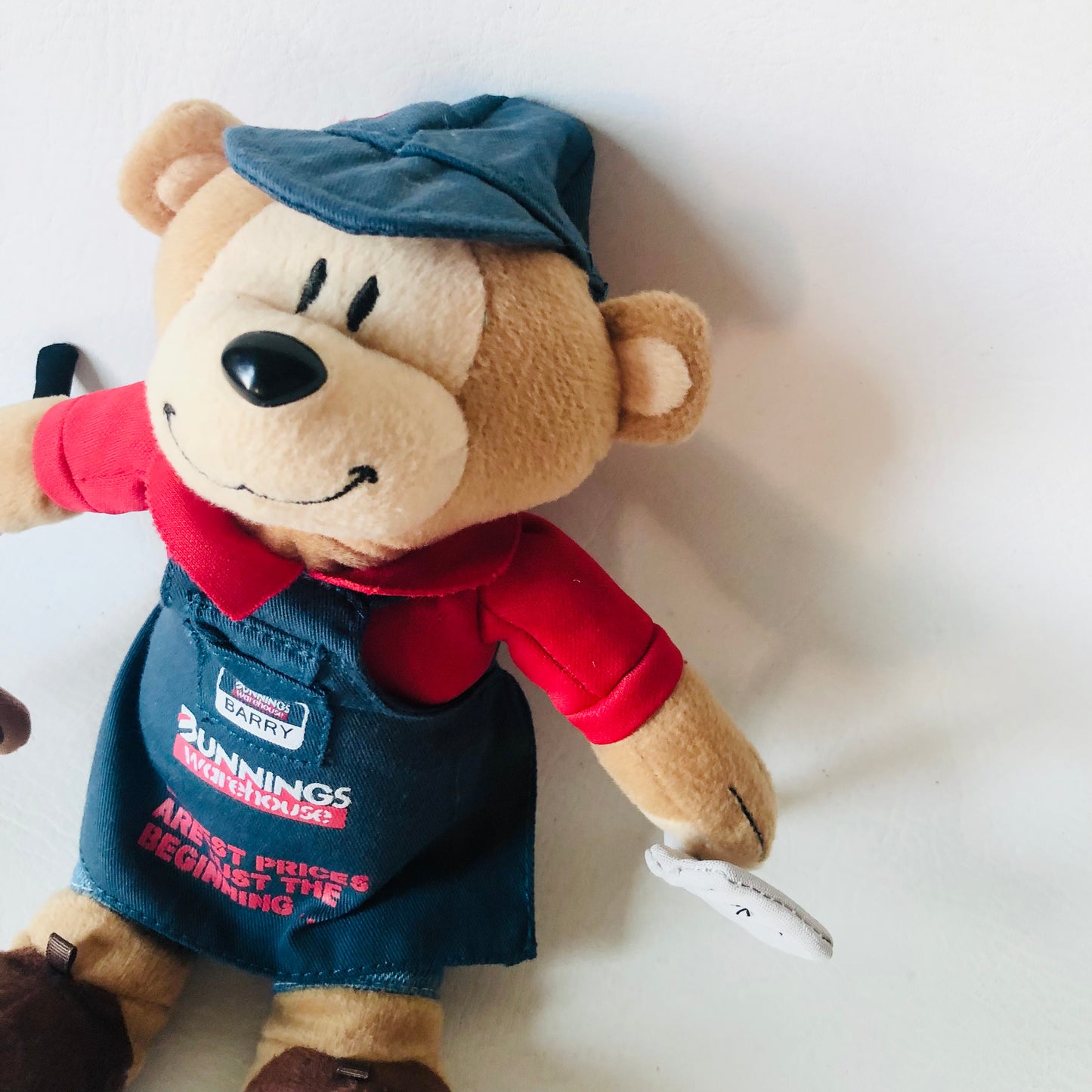 Bunnings Warehouse 11” Barry Bear Plush Soft Toy BBQ Tools Collectable Retired