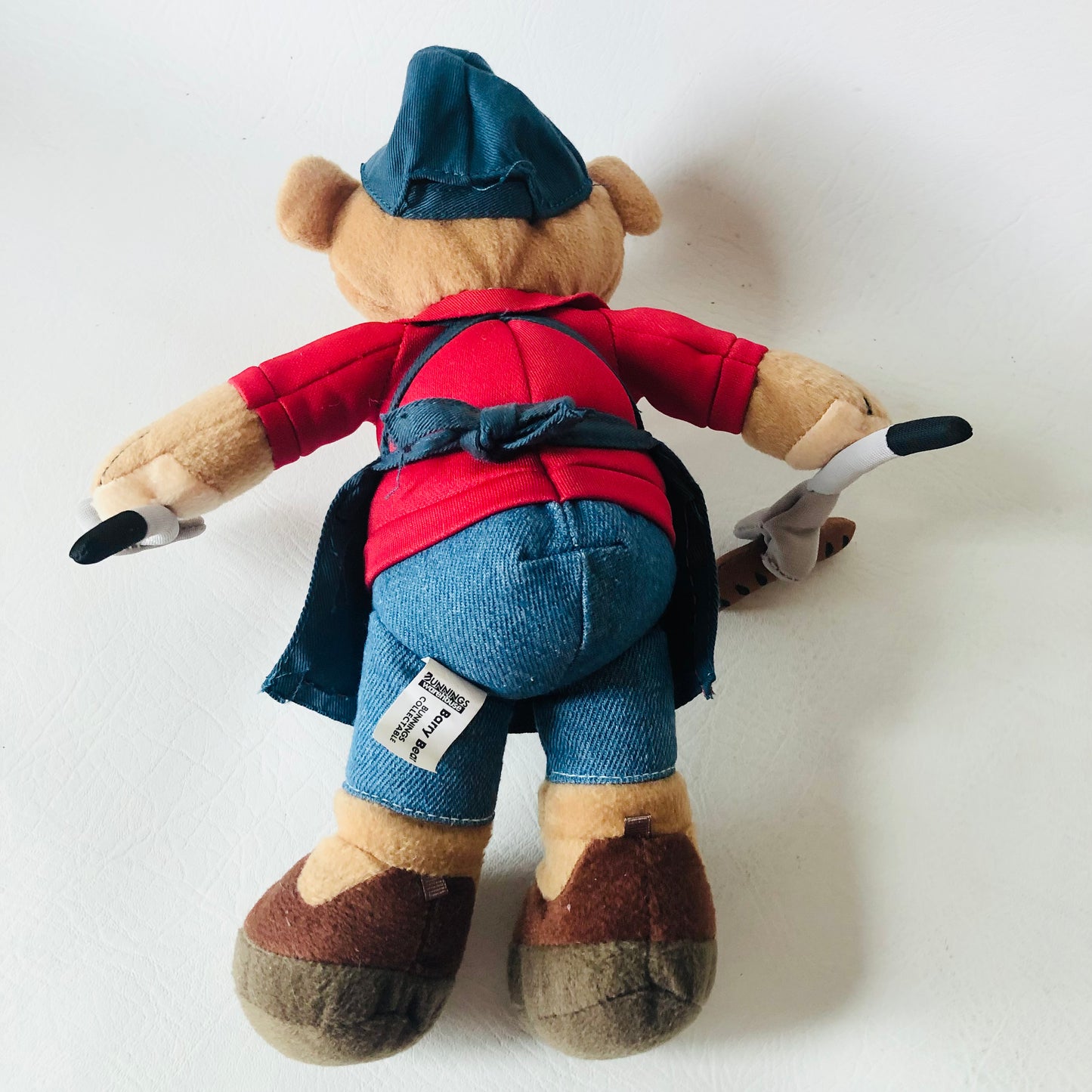 Bunnings Warehouse 11” Barry Bear Plush Soft Toy BBQ Tools Collectable Retired