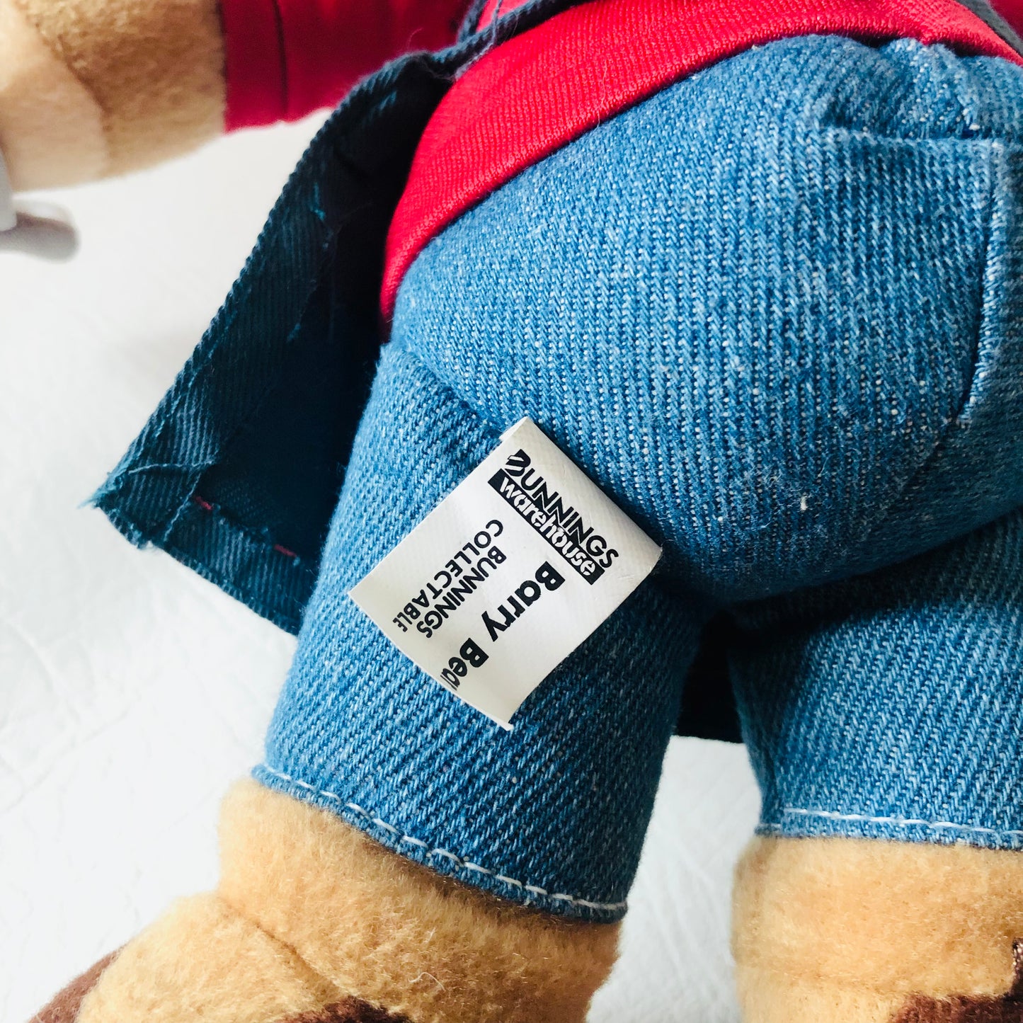 Bunnings Warehouse 11” Barry Bear Plush Soft Toy BBQ Tools Collectable Retired