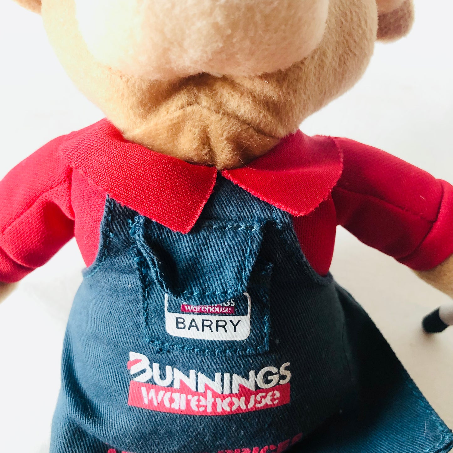 Bunnings Warehouse 11” Barry Bear Plush Soft Toy BBQ Tools Collectable Retired