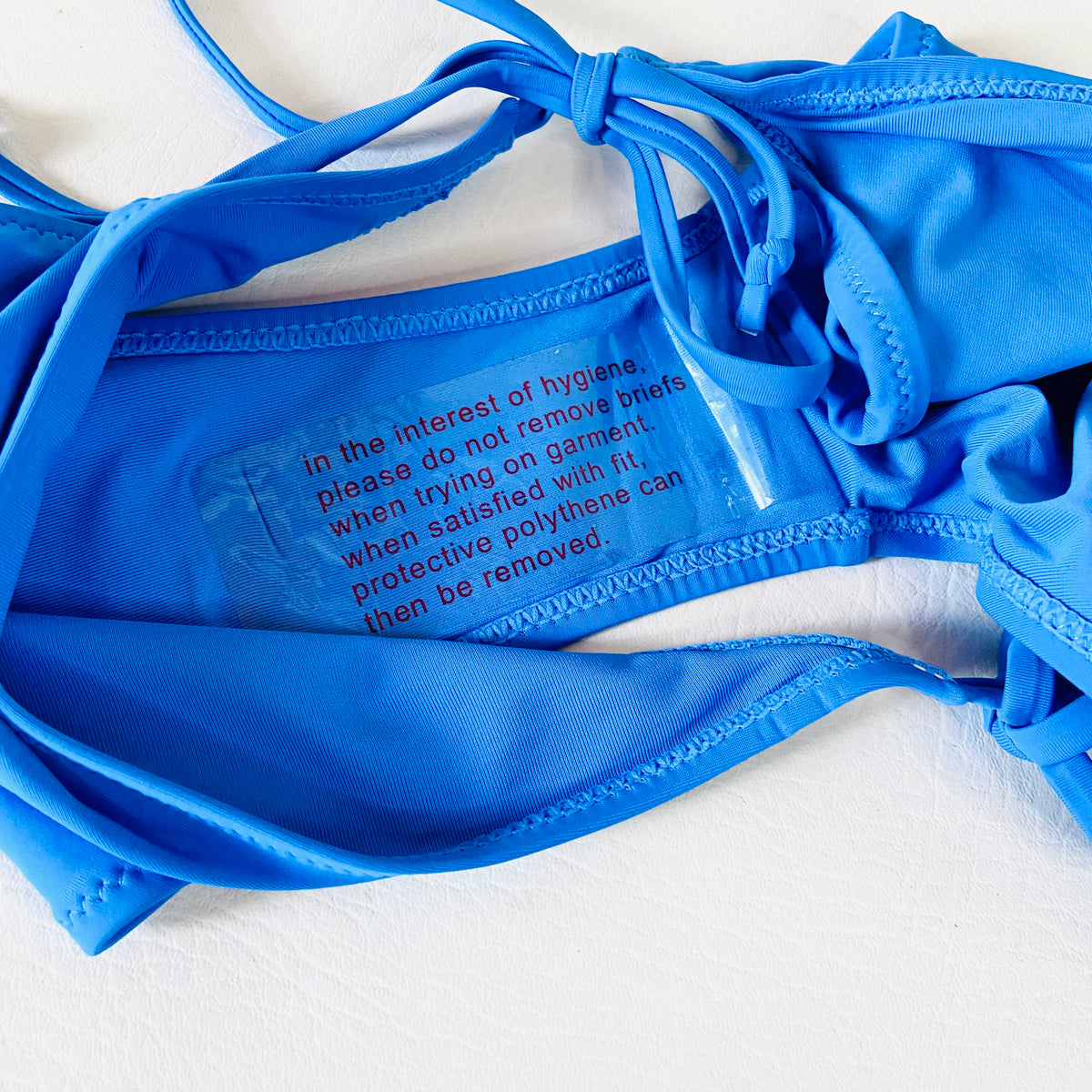 John Lewis ANYDAY Cosmos Tie Side Bikini Bottom, Pack of 2 Sonic Blue UK 18 NEW