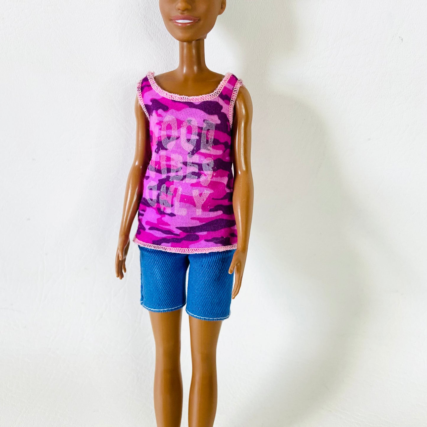 Barbie Fashionistas Doll #128 (GHP98) Good Vibes Only Summer Black Hair (No Shoes or Watch)
