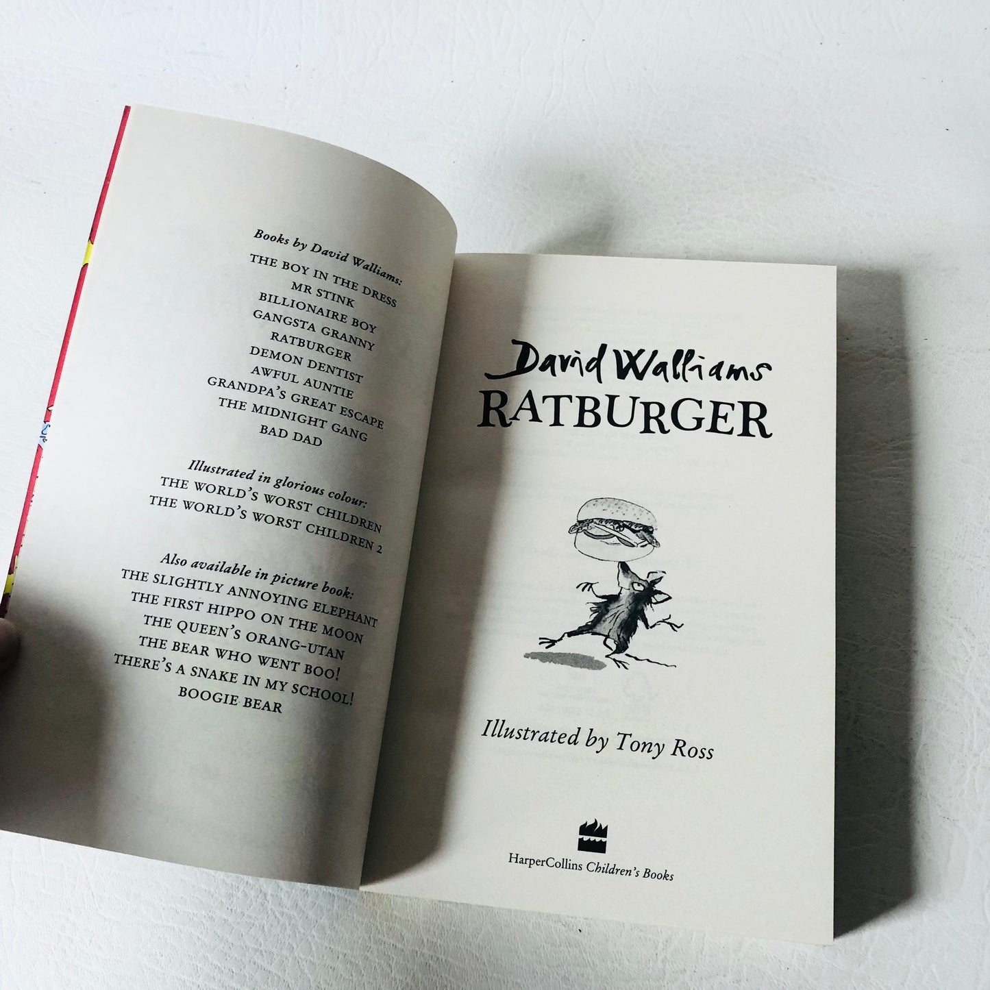 5x David Walliams Paperback Book Bundle (Ratburger / Mr Stink / Gangsta Granny / Billionaire Boy / Boy in a Dress)