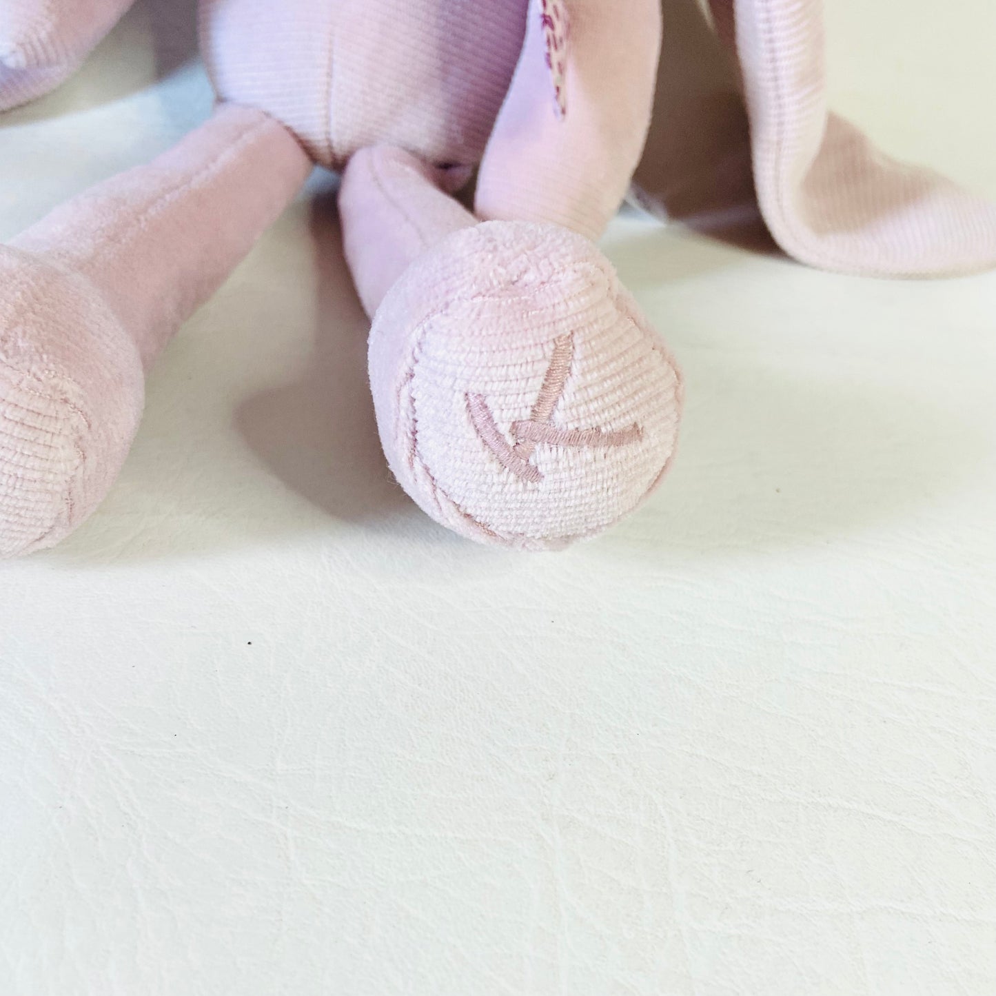 Kaloo Lapinoo Baby Pink Corduroy Bunny Rabbit Comforter With Long Ears 12in / 30cm Soft Toy