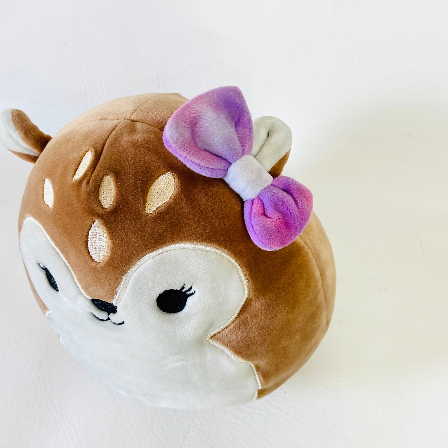Squishmallows 7" Dawn the Fawn Deer with Purple Bow Soft Squishy Plush Toy | Official Kellytoy Retired
