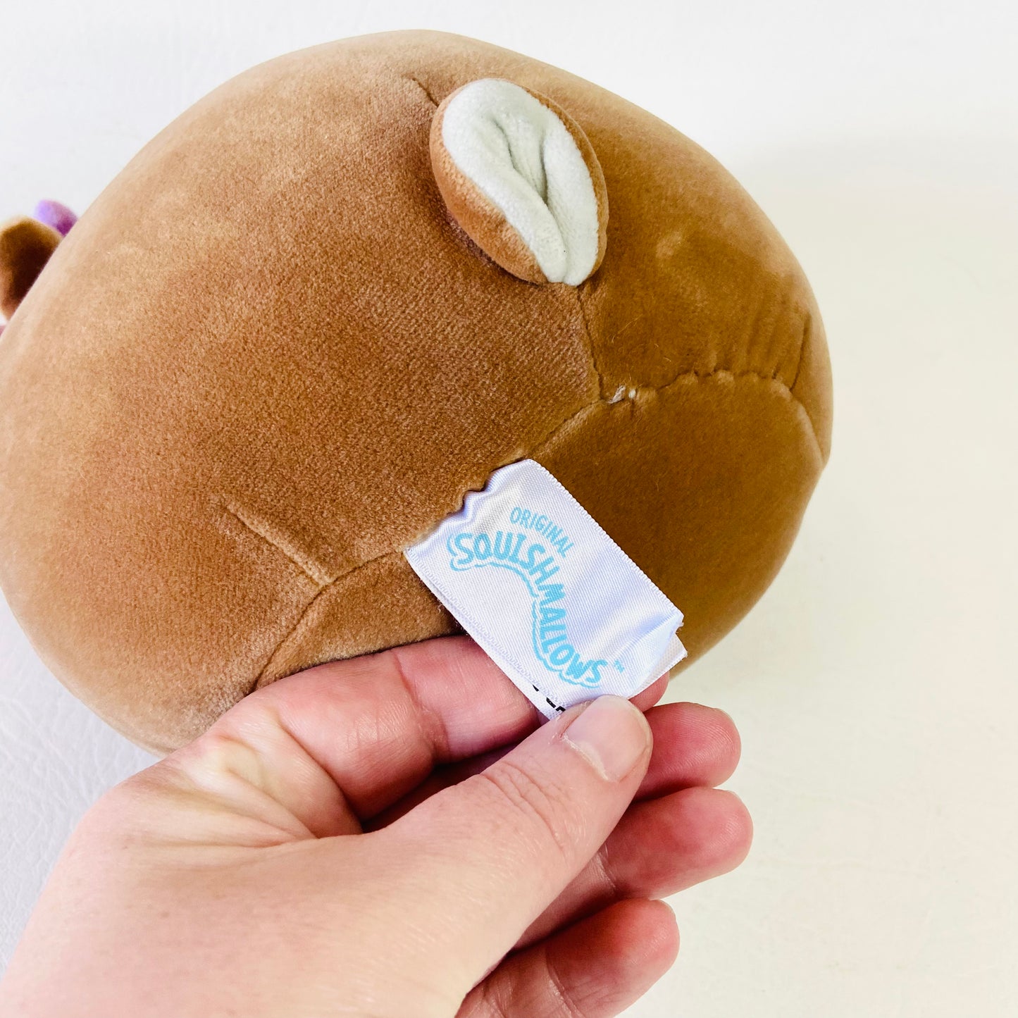 Squishmallows 7" Dawn the Fawn Deer with Purple Bow Soft Squishy Plush Toy | Official Kellytoy Retired