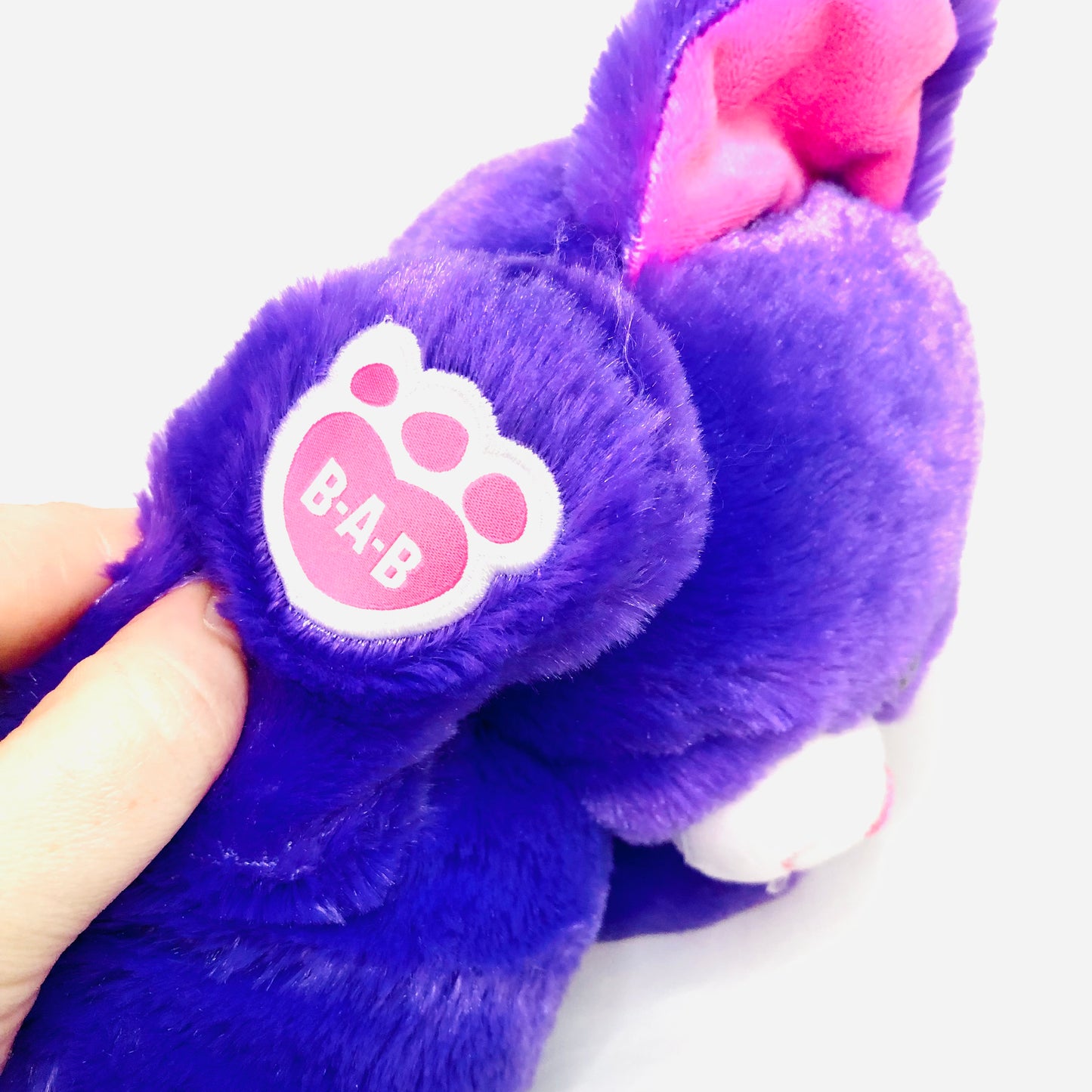 Build-A-Bear Purple Shimmer Kitty Cat 17” Soft Plush with Pink Accents Retired
