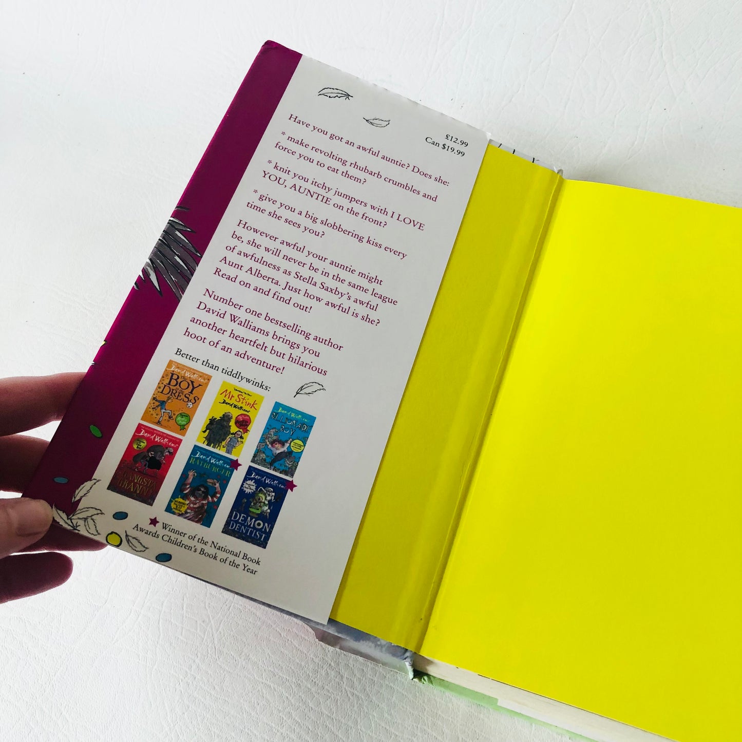 4x David Walliams Hardback Book Bundle (Demon Dentist / Awful Auntie / Bad Dad / Midnight Gang)