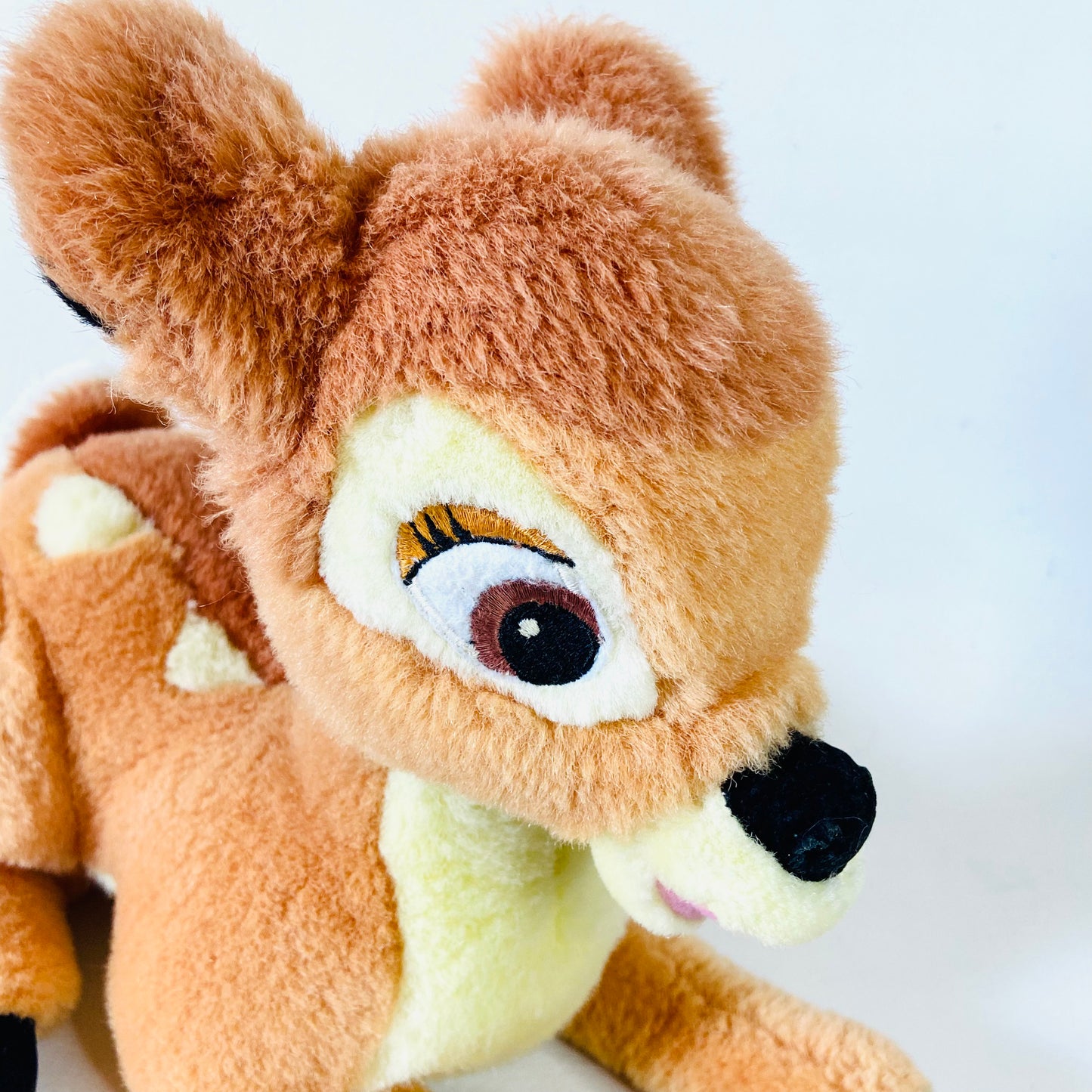 Vintage Walt Disneyland / Disney World Bambi 11" Plush Laying Soft Toy Baby Deer Fawn Rare