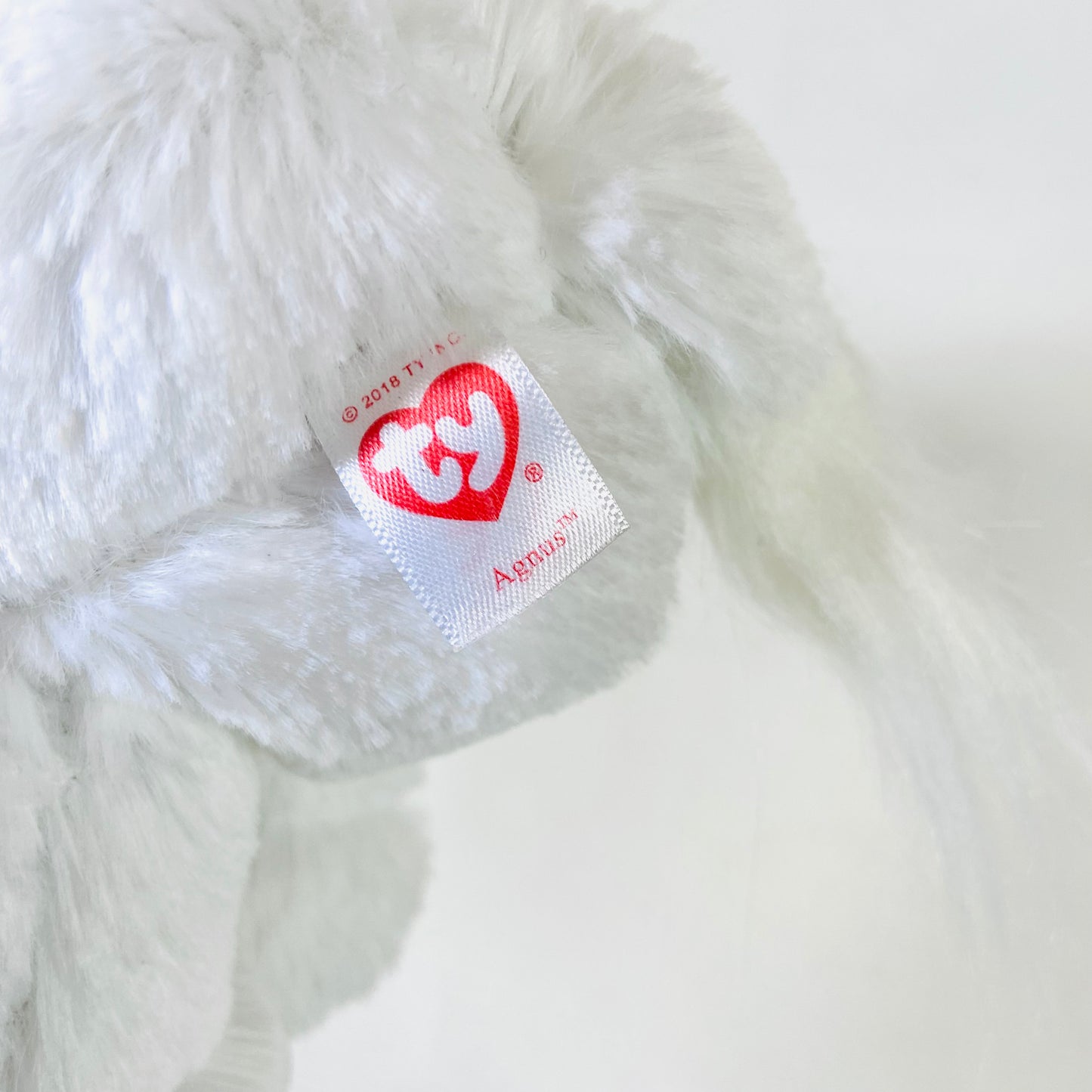 TY Attic Treasures Angus Unicorn 9" Plush Soft Toy Glitter Eyes White Horn Horse Pony - Rare