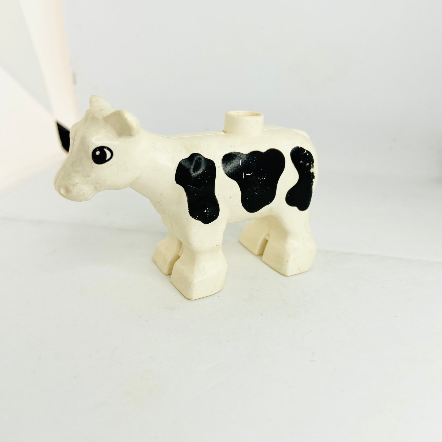 Vintage Set of 2 Duplo Lego Cow & Calf Farm Animal Figures (6679c01pb01 & 6673c01pb01) Rare 1990s