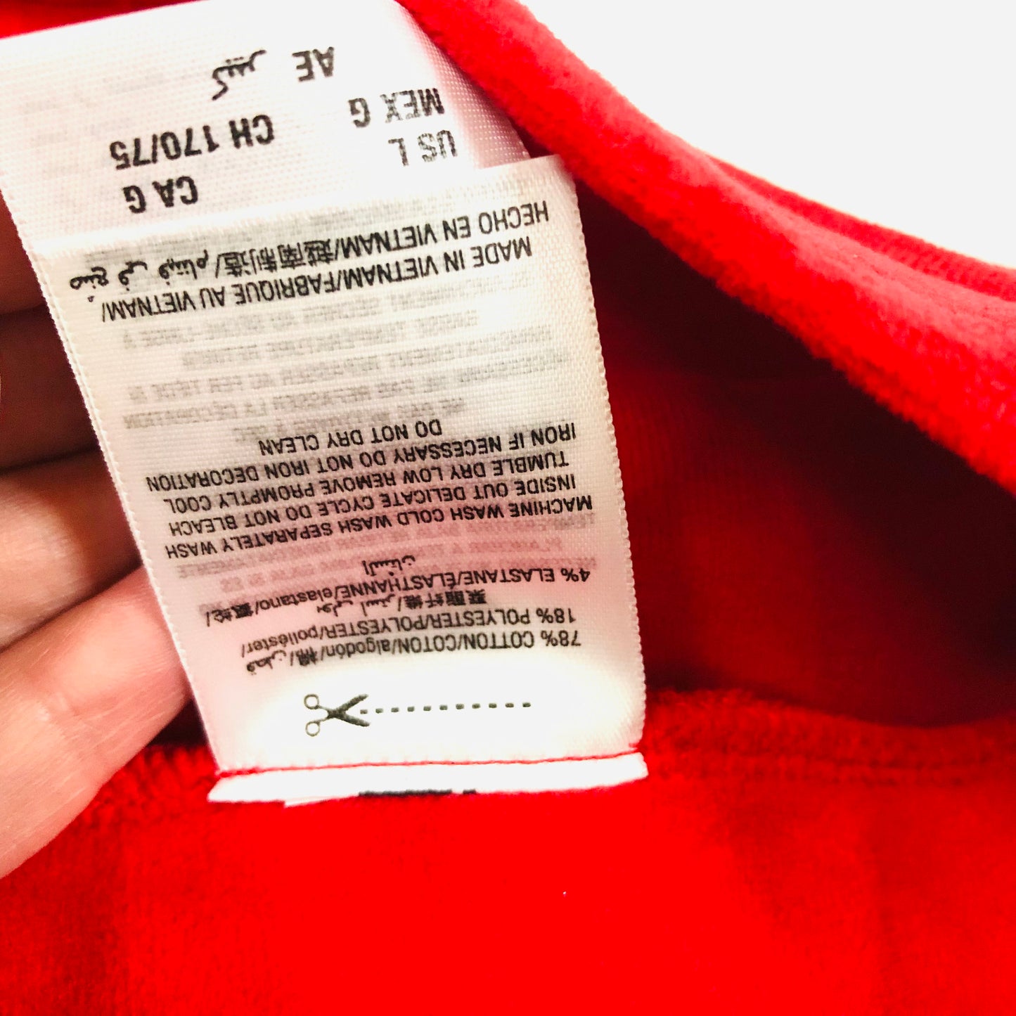 Juicy Couture Red Stirrup Velour Leggings 'LA 78' Logo Size Large NEW