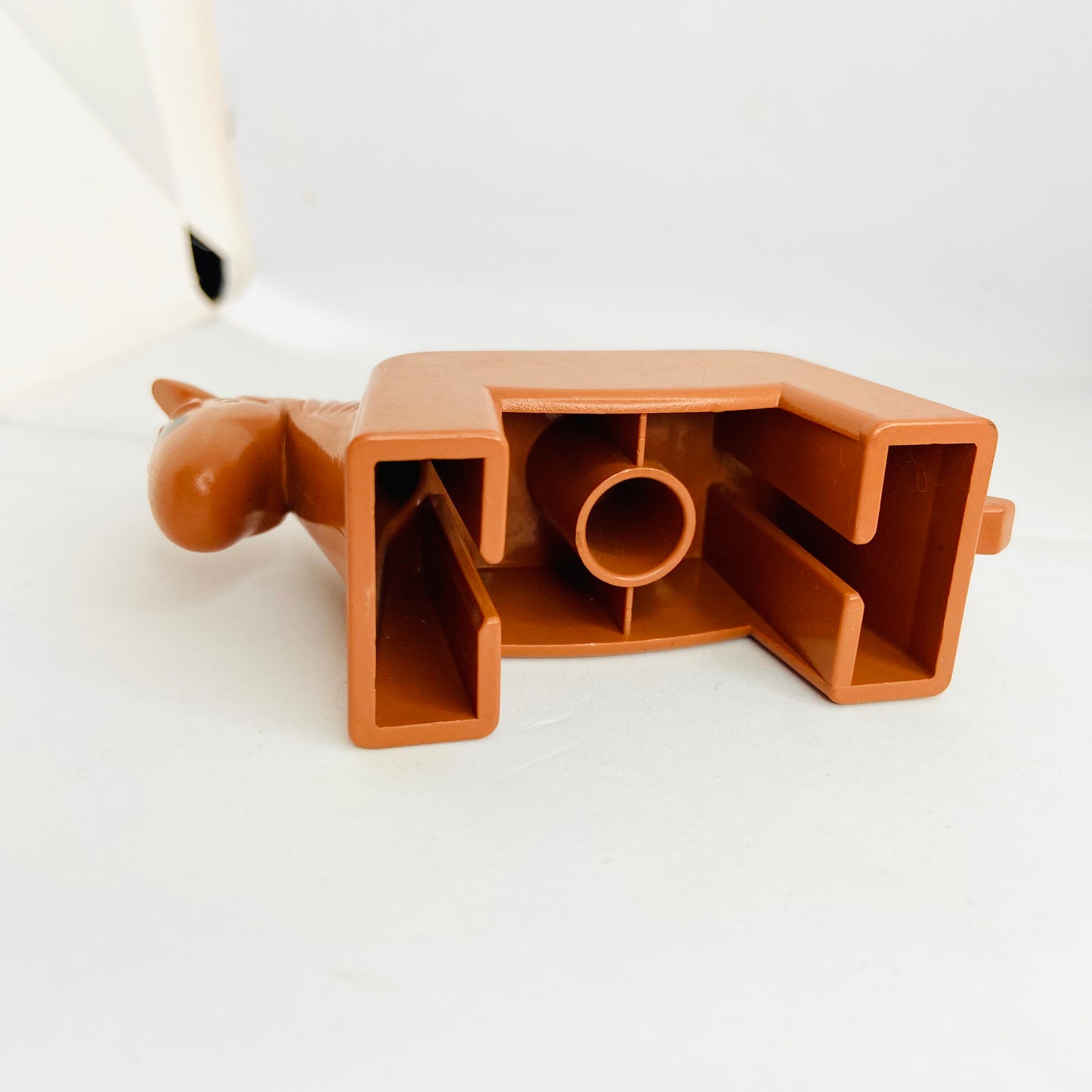 Vintage Set of 2 Duplo Lego Horses (Light Grey & Fabuland Brown) Farm Animal Figures 4009pb01 Rare 1980s