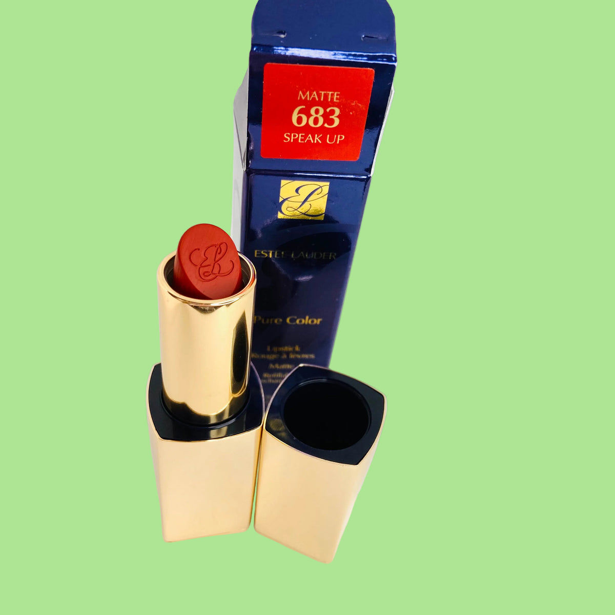 Estée Lauder Pure Color Matte Lipstick 683 Speak Up (Vibrant Red Colour) Full Size 3.5g NEW & Boxed