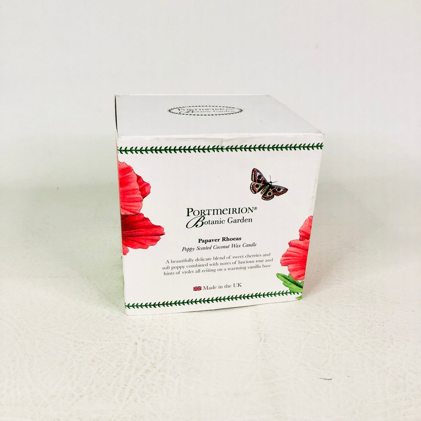 Portmeirion Botanic Garden Papaver Rhoeas Poppy Scented Coconut Wax Candle NEW