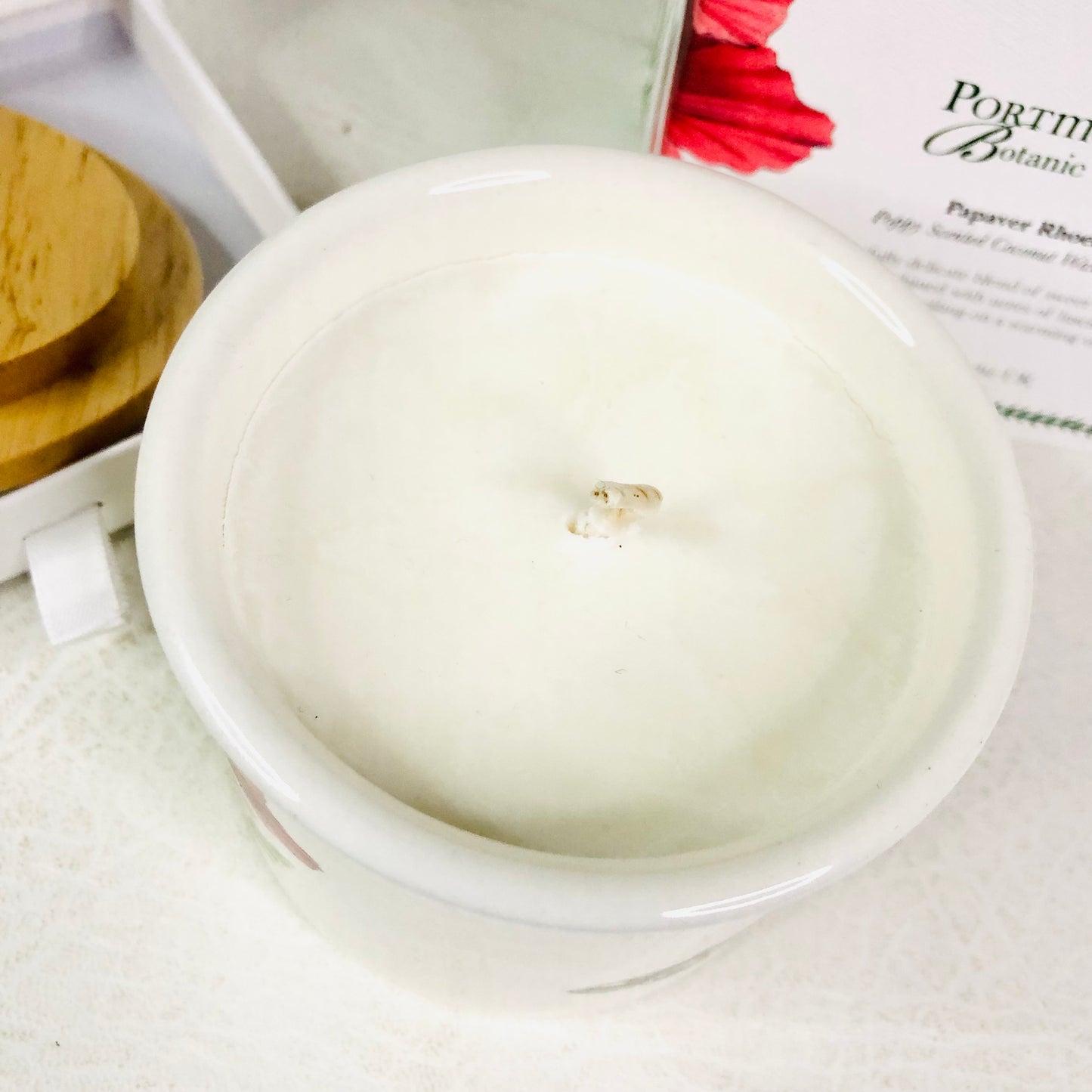 Portmeirion Botanic Garden Papaver Rhoeas Poppy Scented Coconut Wax Candle NEW