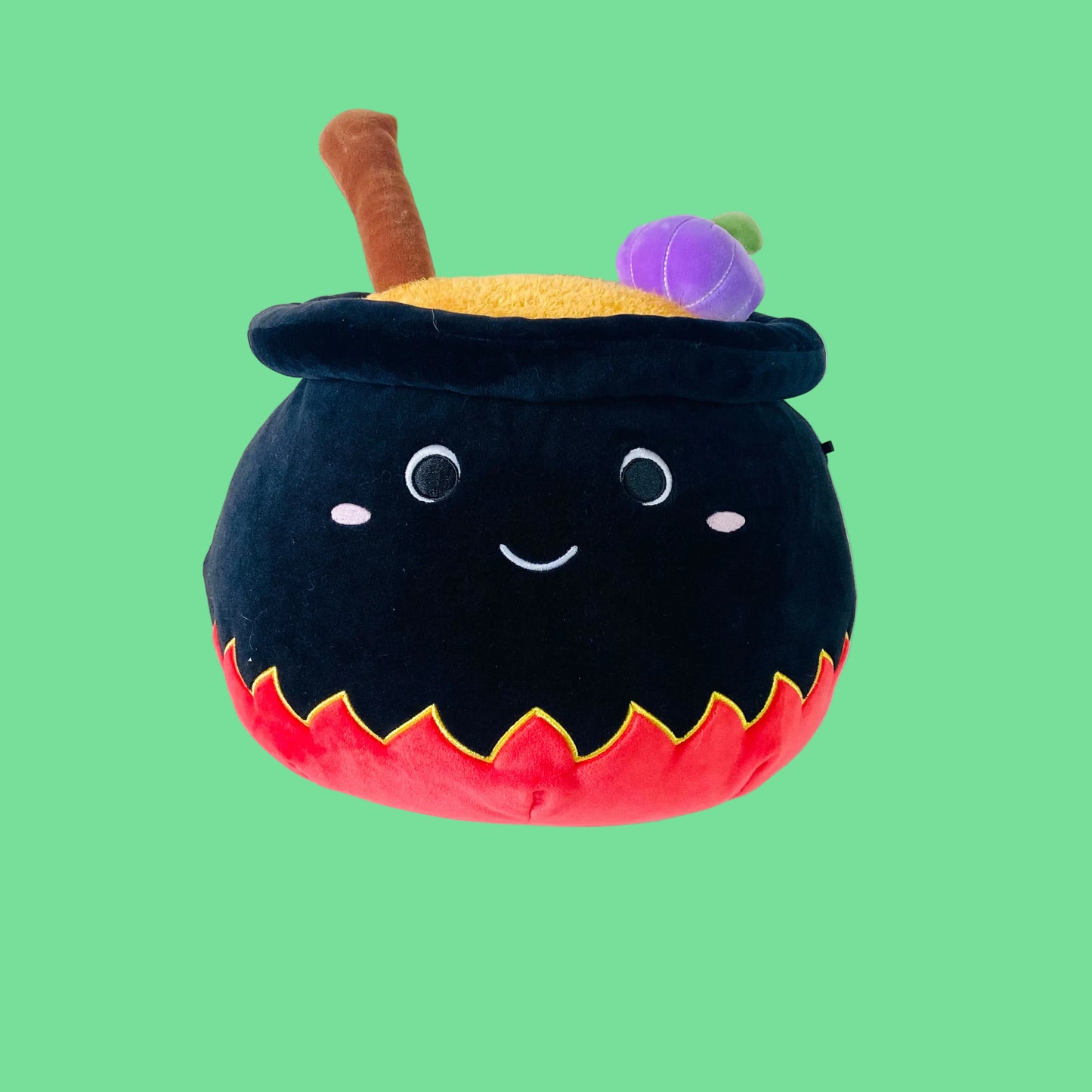 Squashees (Aldi) | Large 9" Witches Cauldron | Happy Halloween | Soft Toy Plush